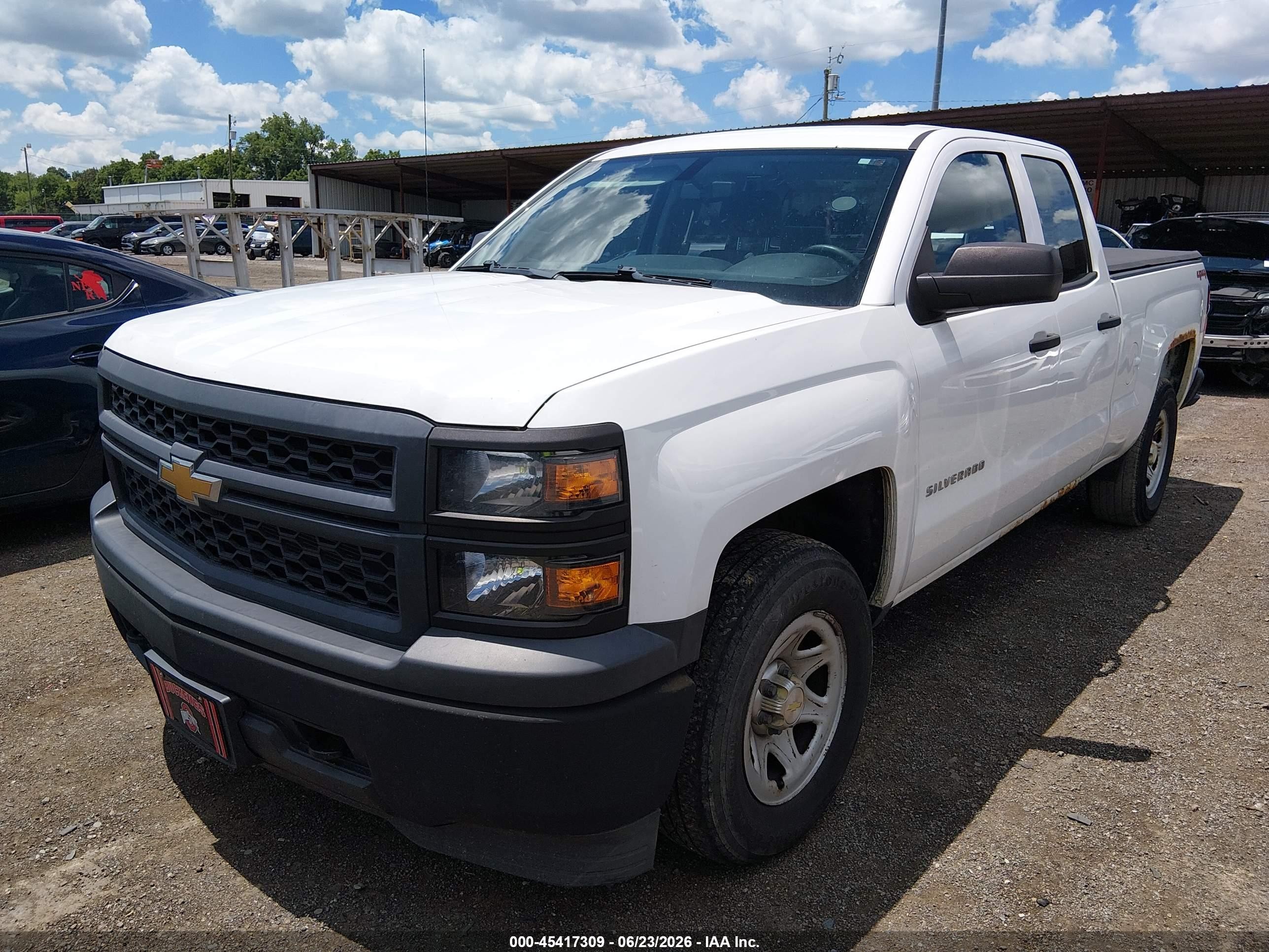 2014 Chevrolet Silverado 1500 Work Truck White vin: 1GCVKPEC6EZ408808
