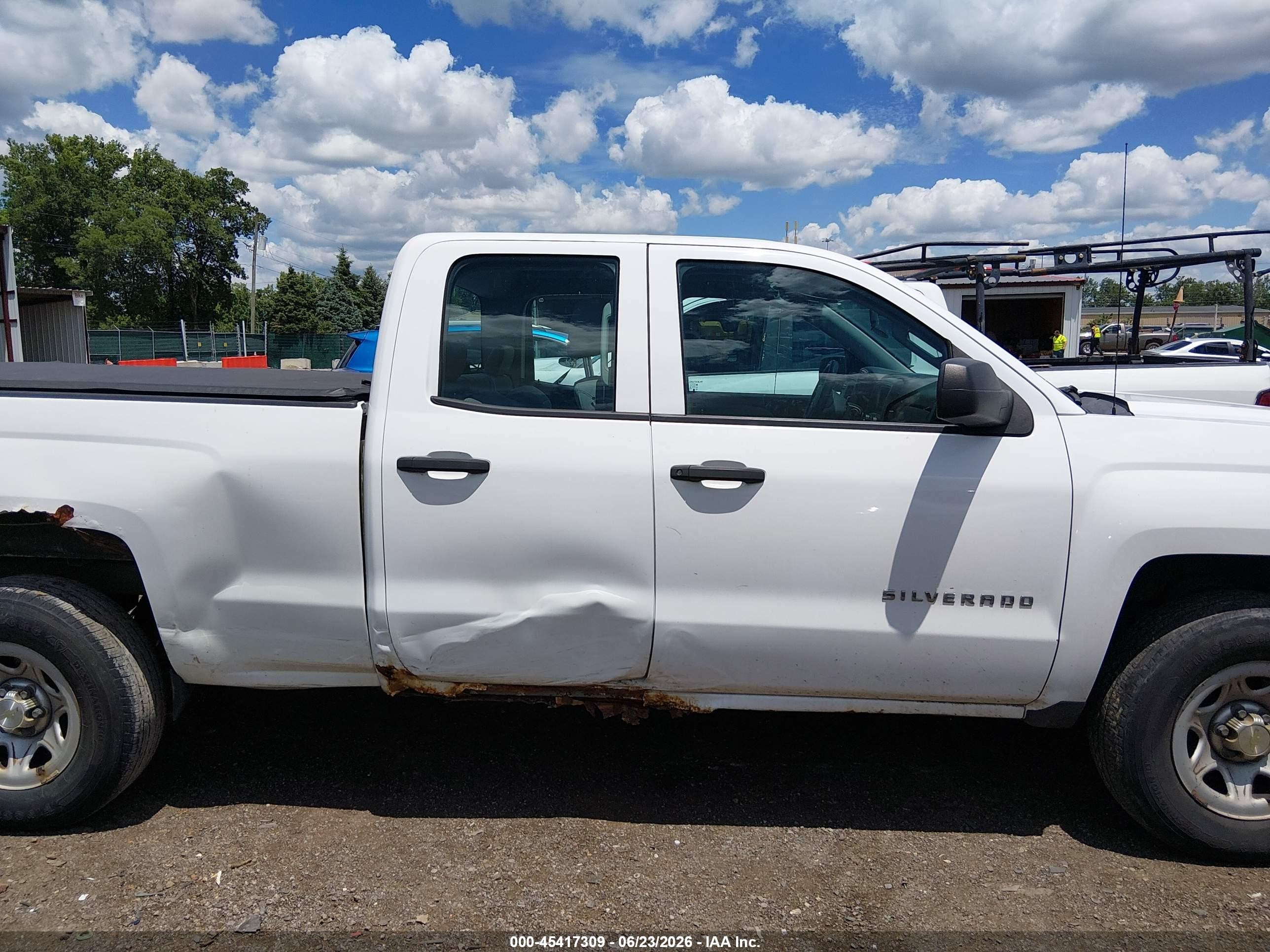 2014 Chevrolet Silverado 1500 Work Truck White vin: 1GCVKPEC6EZ408808
