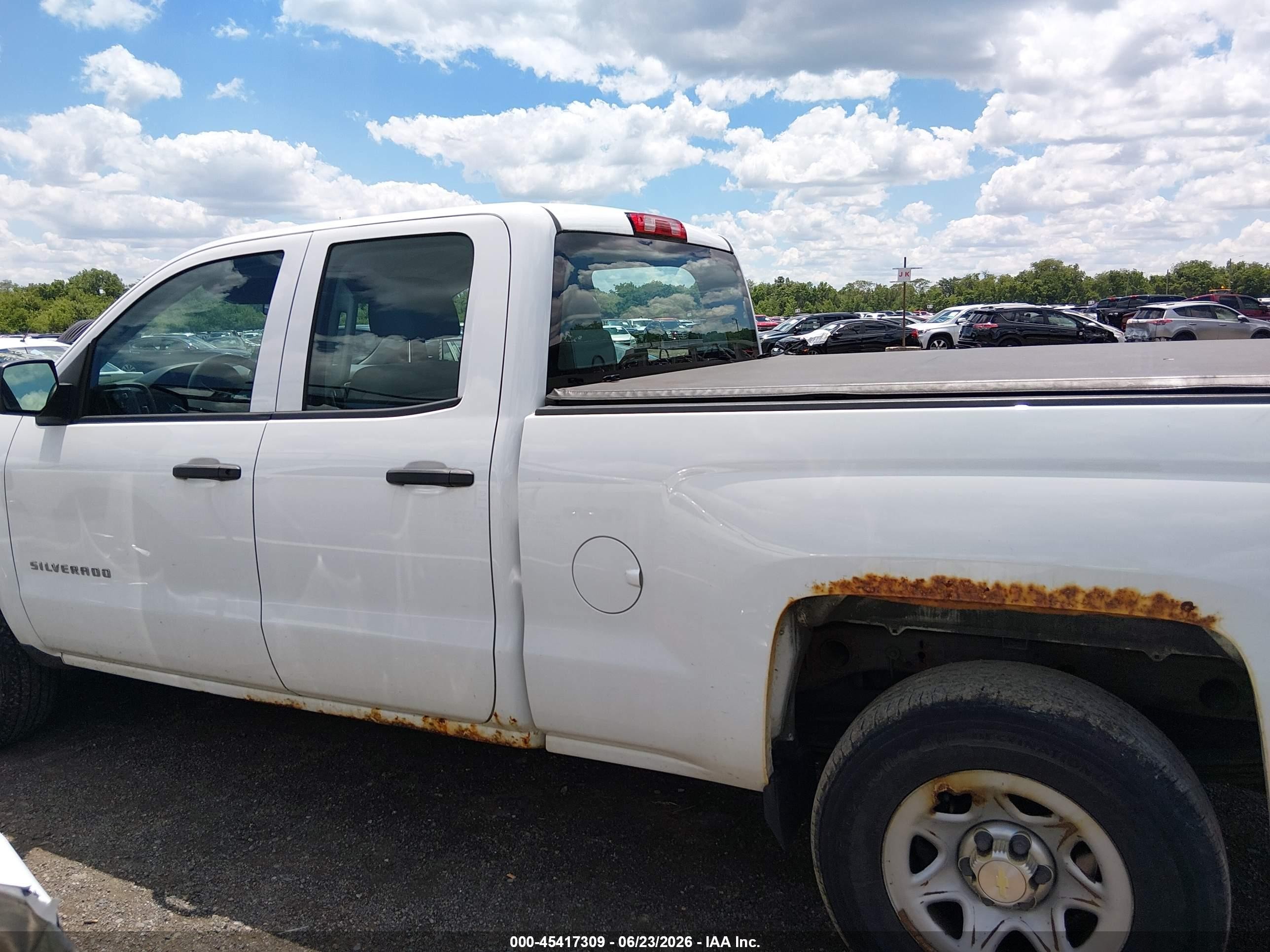 2014 Chevrolet Silverado 1500 Work Truck White vin: 1GCVKPEC6EZ408808
