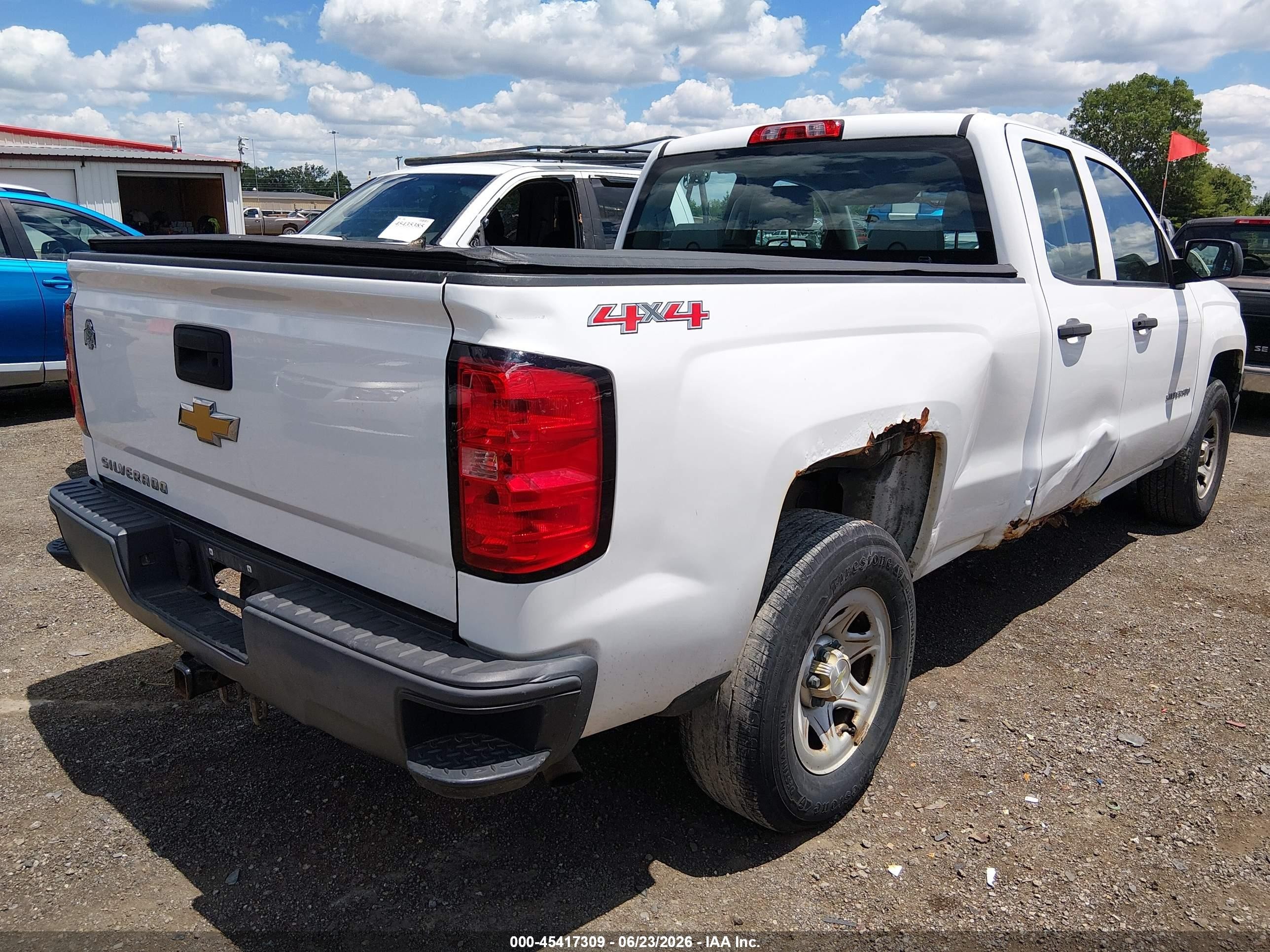 2014 Chevrolet Silverado 1500 Work Truck White vin: 1GCVKPEC6EZ408808