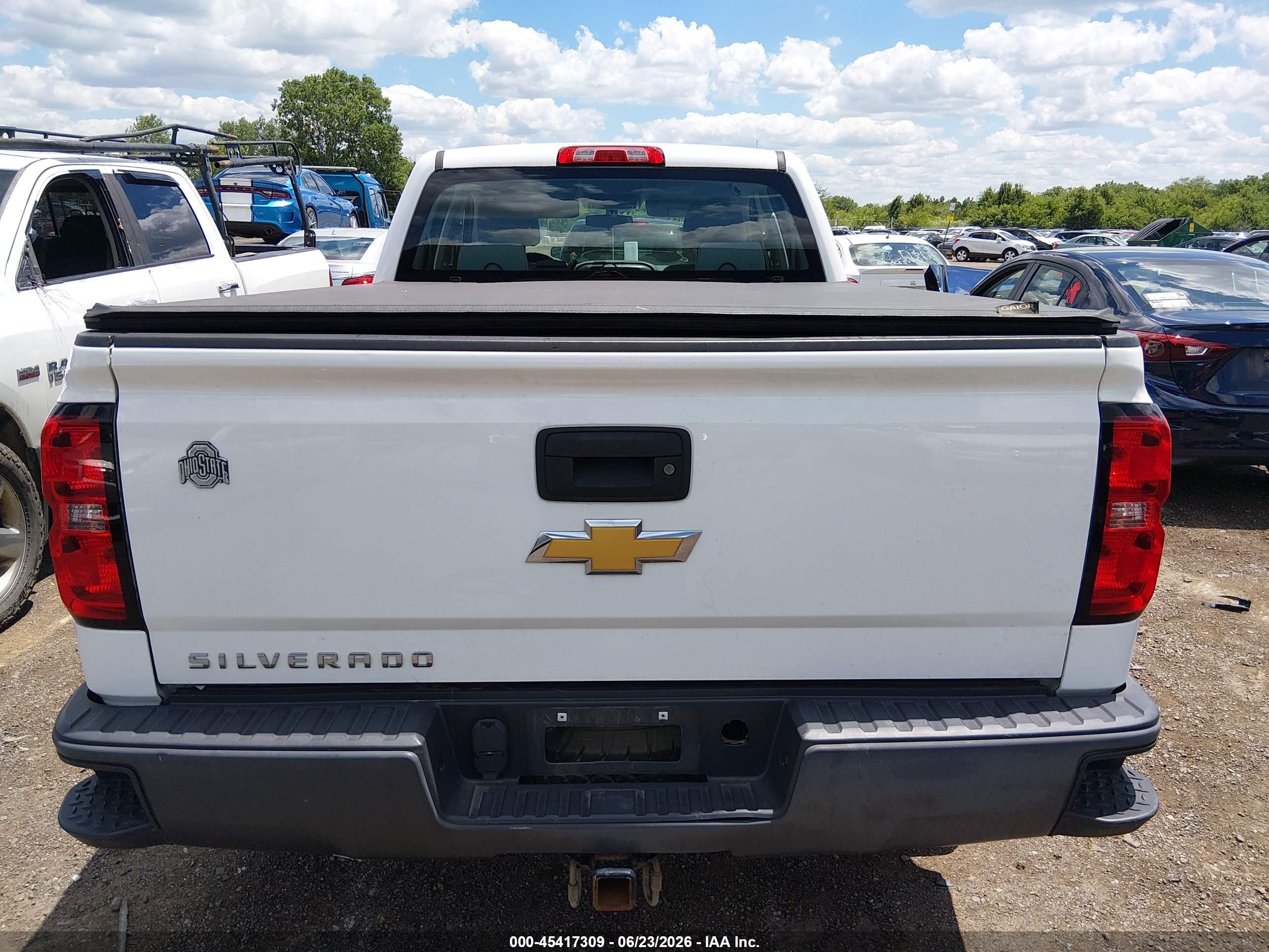 2014 Chevrolet Silverado 1500 Work Truck White vin: 1GCVKPEC6EZ408808