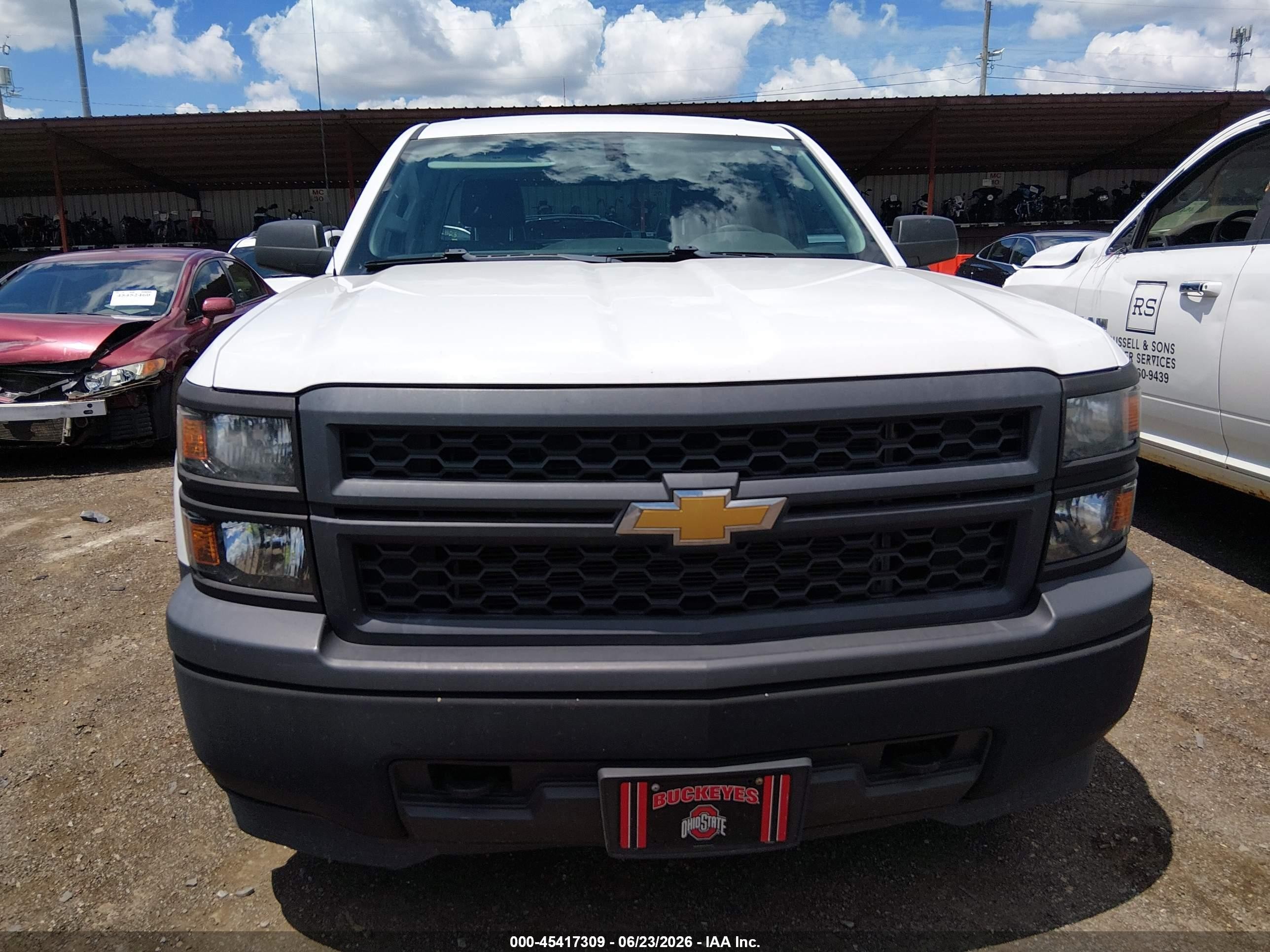 2014 Chevrolet Silverado 1500 Work Truck White vin: 1GCVKPEC6EZ408808