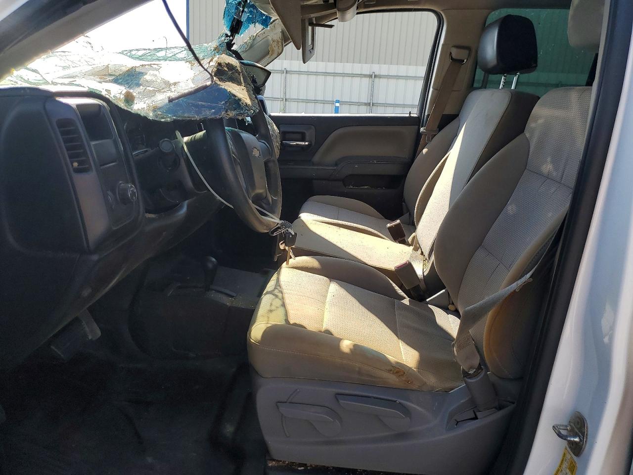 2015 Chevrolet Silverado K1500 White vin: 1GCVKPEC6FZ243621
