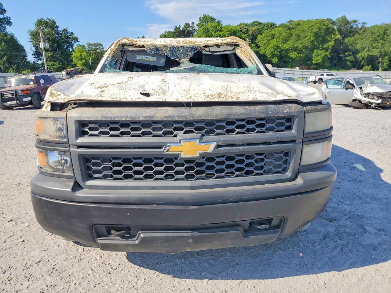 2015 Chevrolet Silverado K1500 White vin: 1GCVKPEC6FZ243621