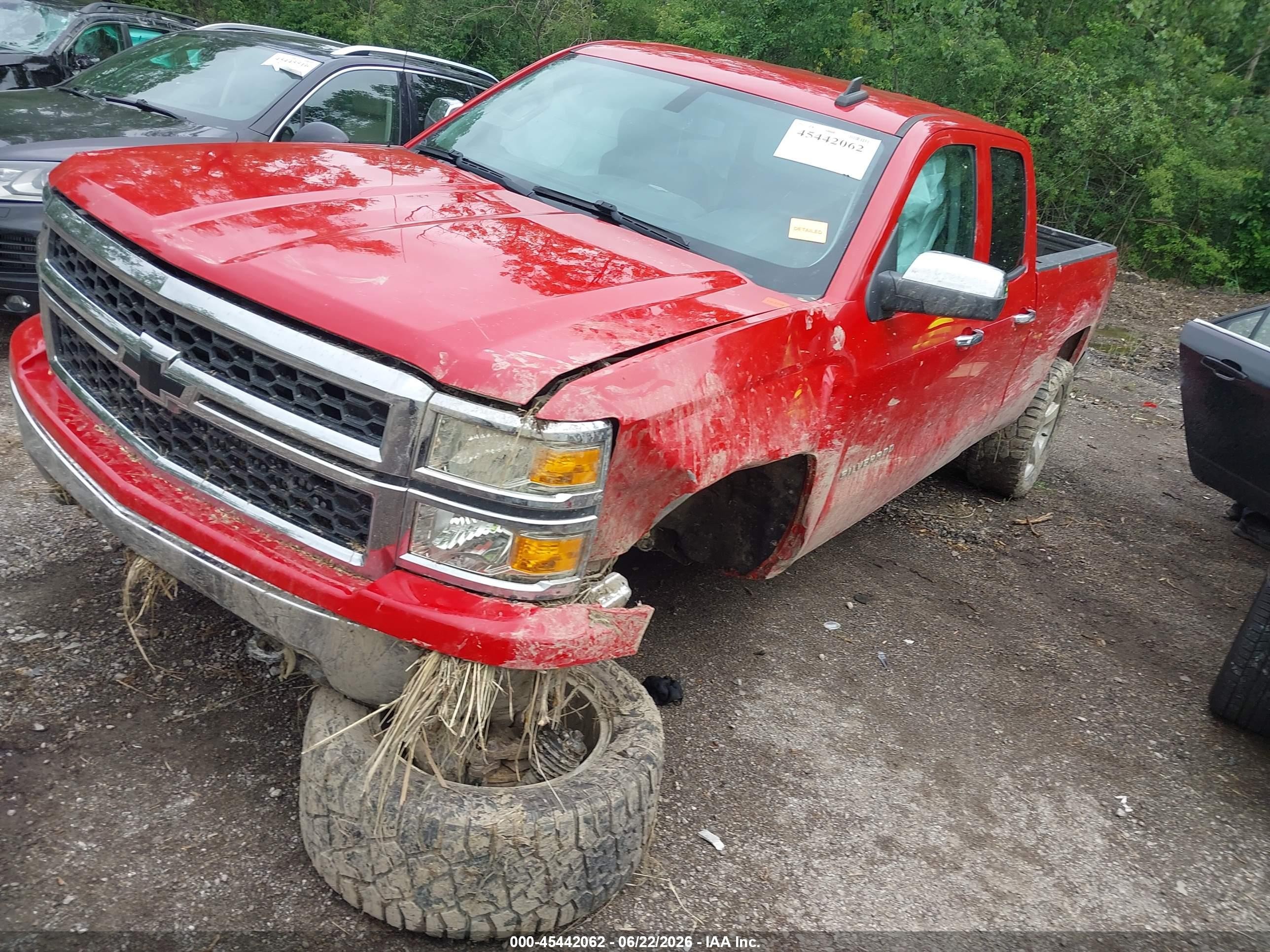 2015 Chevrolet Silverado 1500 Ls Red vin: 1GCVKPEC8FZ382097