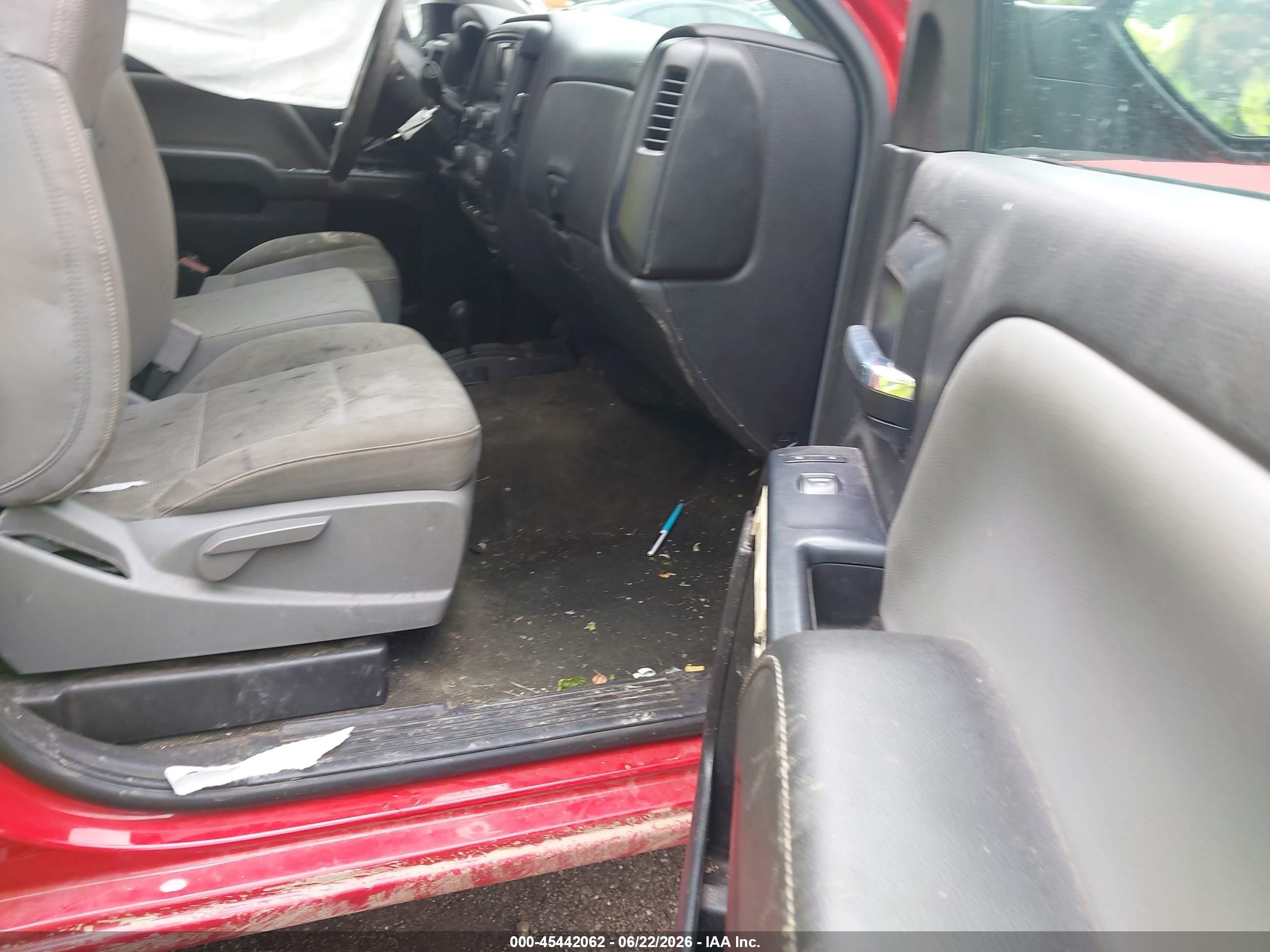 2015 Chevrolet Silverado 1500 Ls Red vin: 1GCVKPEC8FZ382097