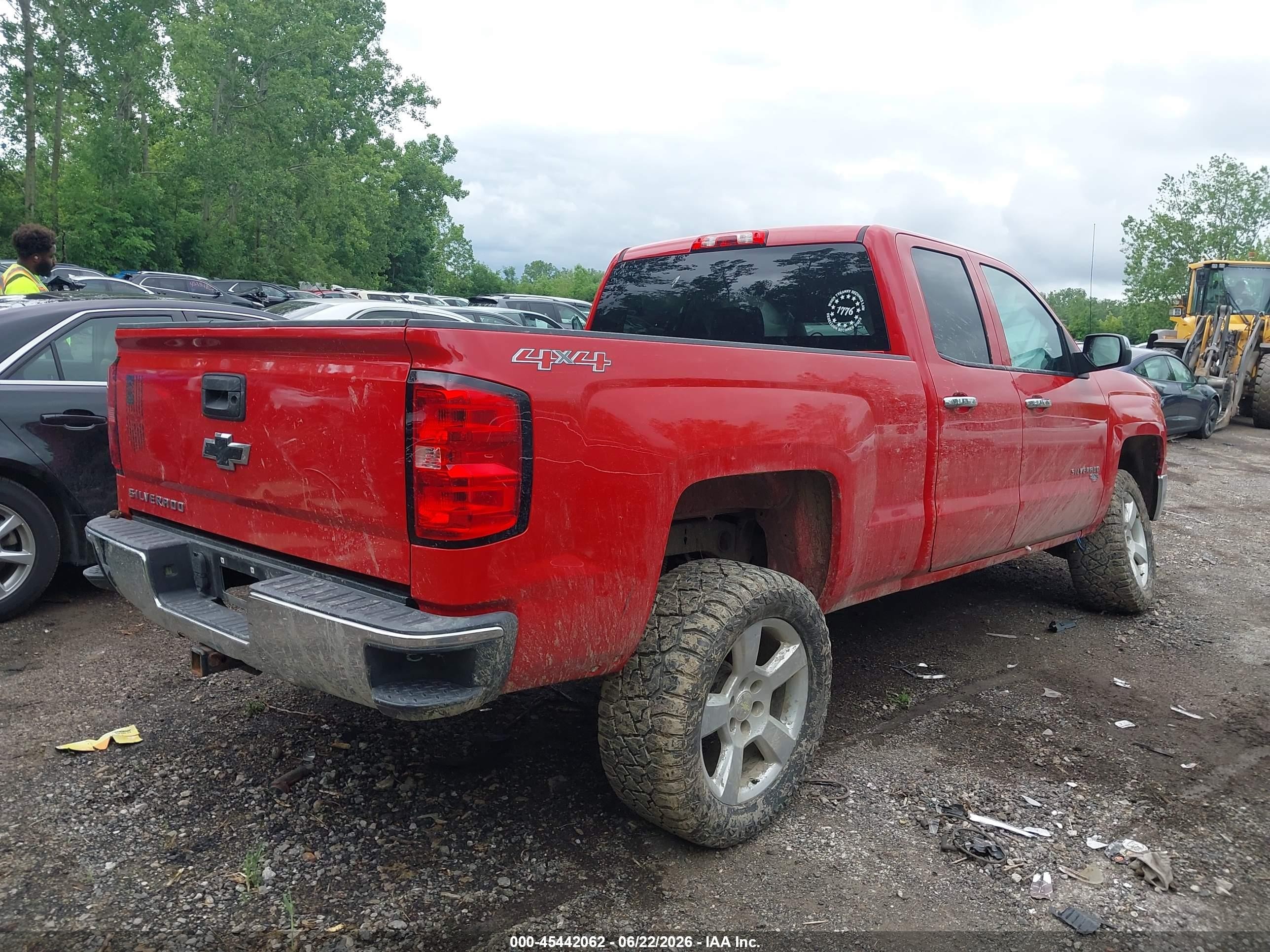 2015 Chevrolet Silverado 1500 Ls Red vin: 1GCVKPEC8FZ382097