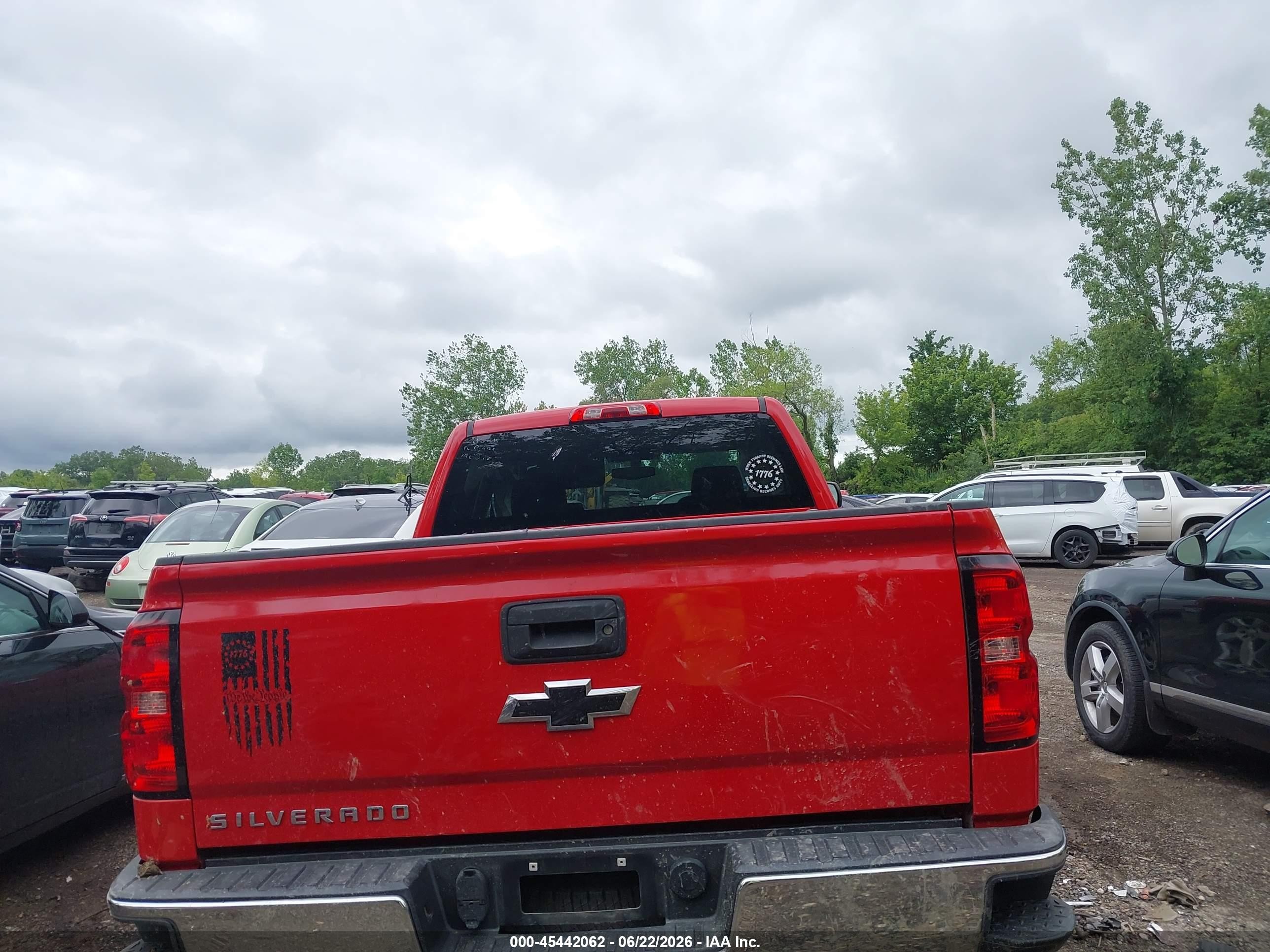 2015 Chevrolet Silverado 1500 Ls Red vin: 1GCVKPEC8FZ382097