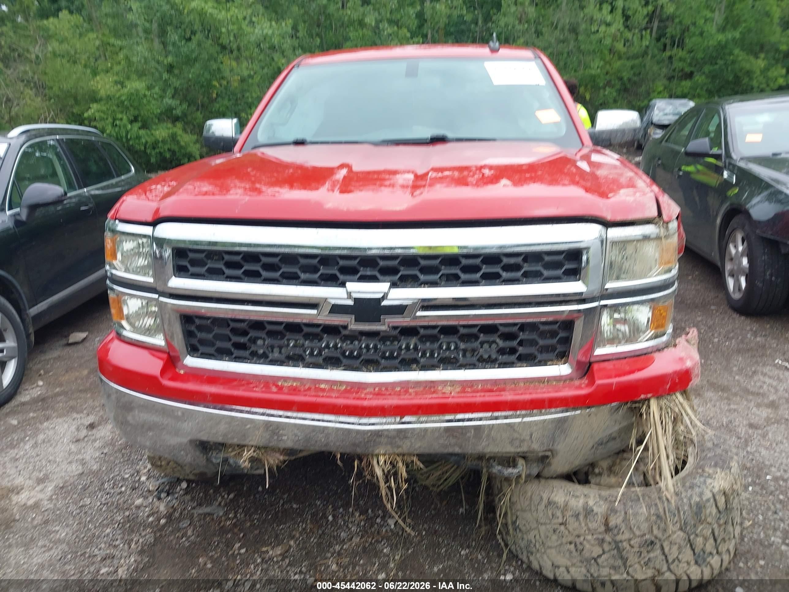 2015 Chevrolet Silverado 1500 Ls Red vin: 1GCVKPEC8FZ382097