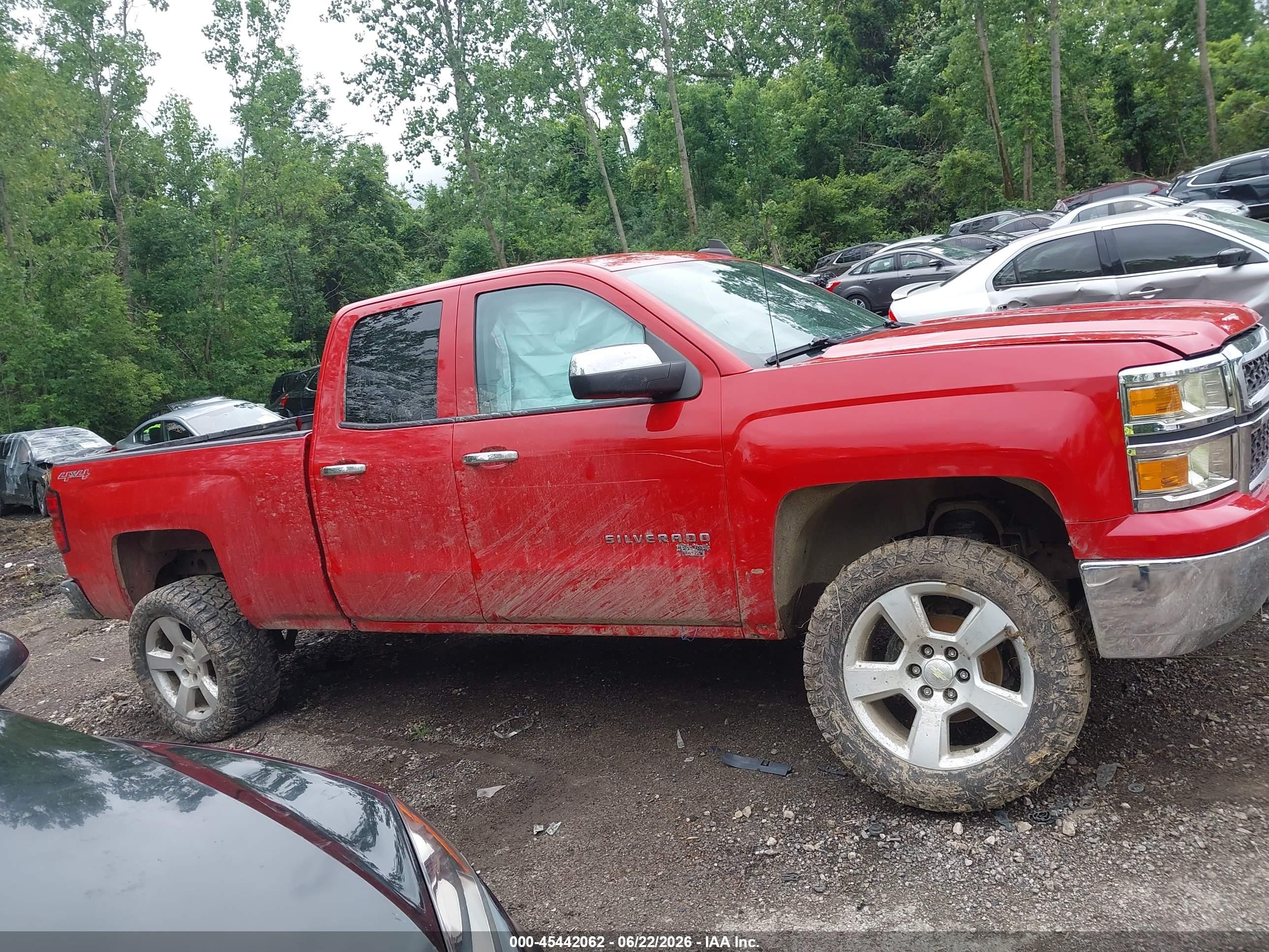 2015 Chevrolet Silverado 1500 Ls Red vin: 1GCVKPEC8FZ382097