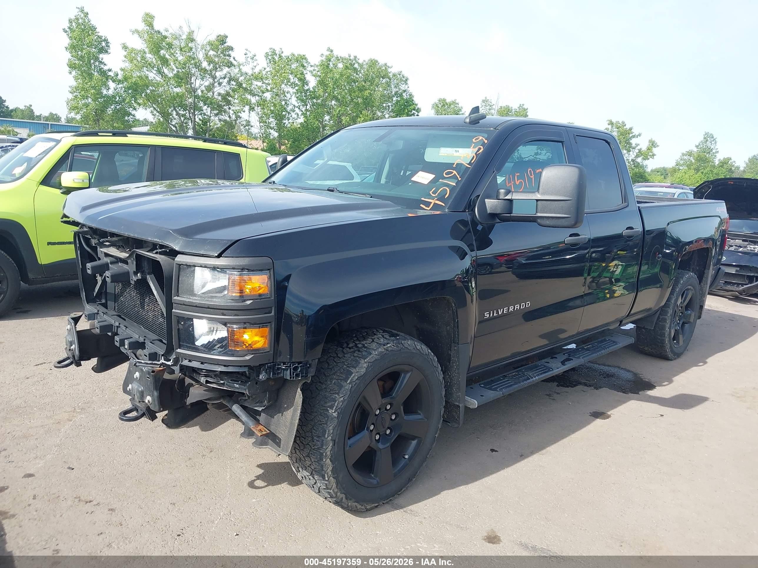 2015 Chevrolet Silverado 1500 Wt Black vin: 1GCVKPEC9FZ264785