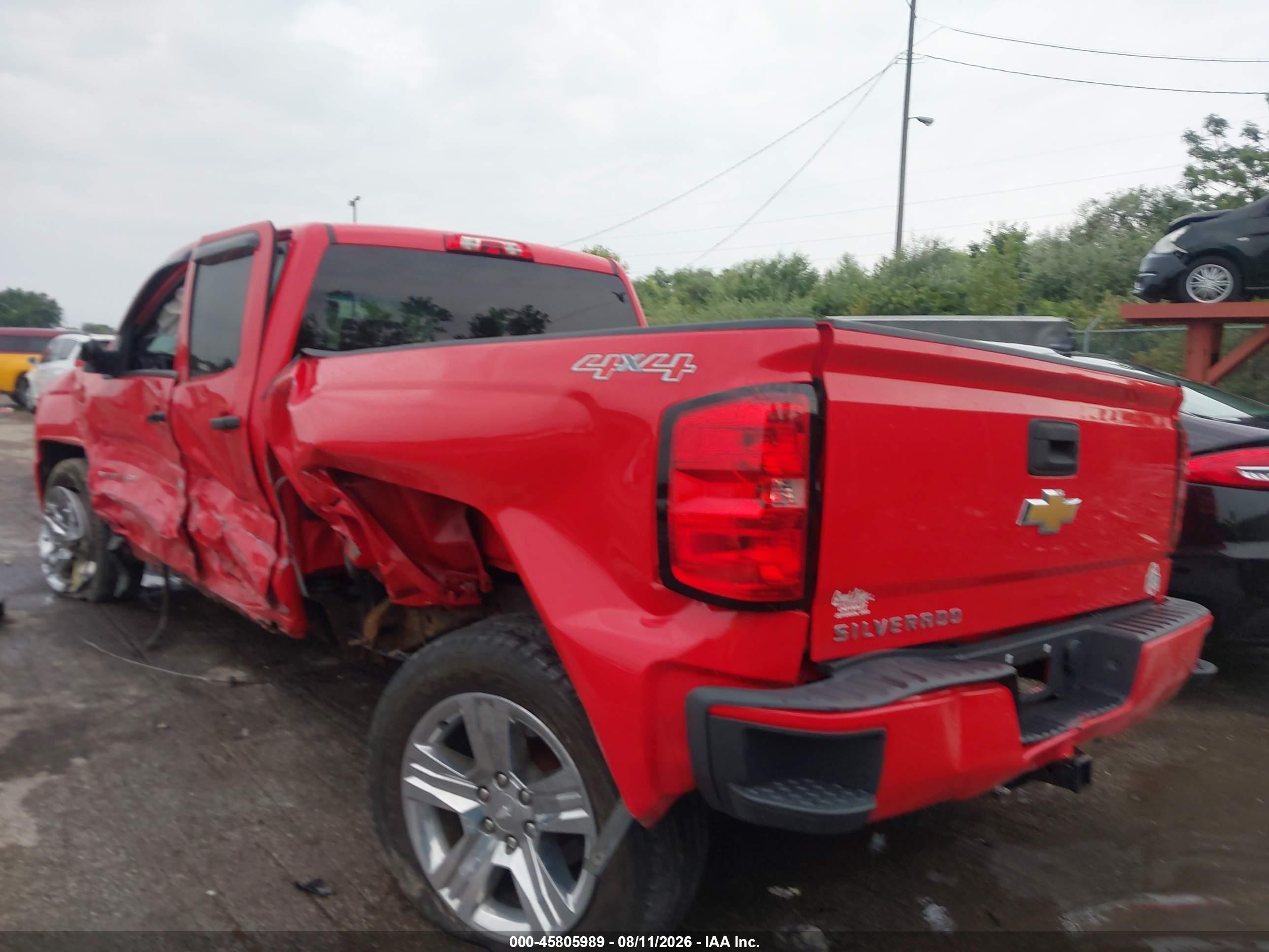 2016 Chevrolet Silverado 1500 Custom Красный vin: 1GCVKPEC9GZ305398