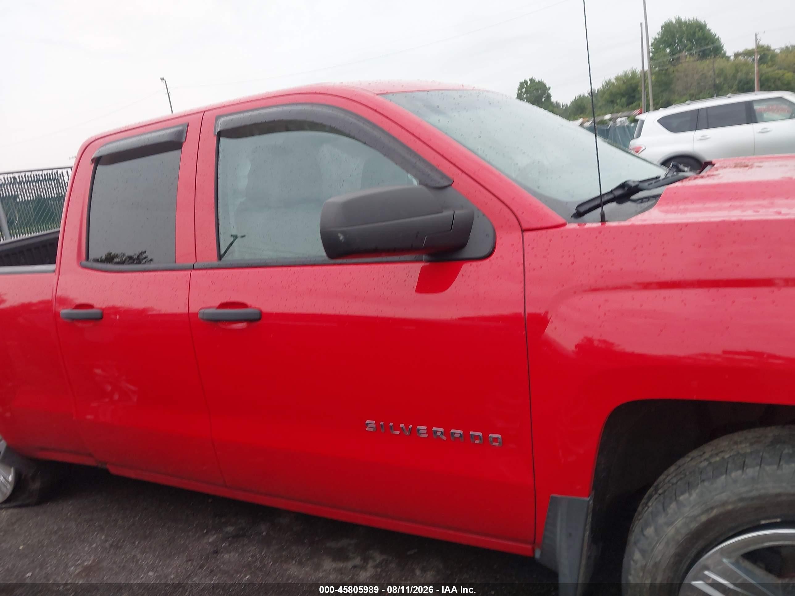 2016 Chevrolet Silverado 1500 Custom Красный vin: 1GCVKPEC9GZ305398