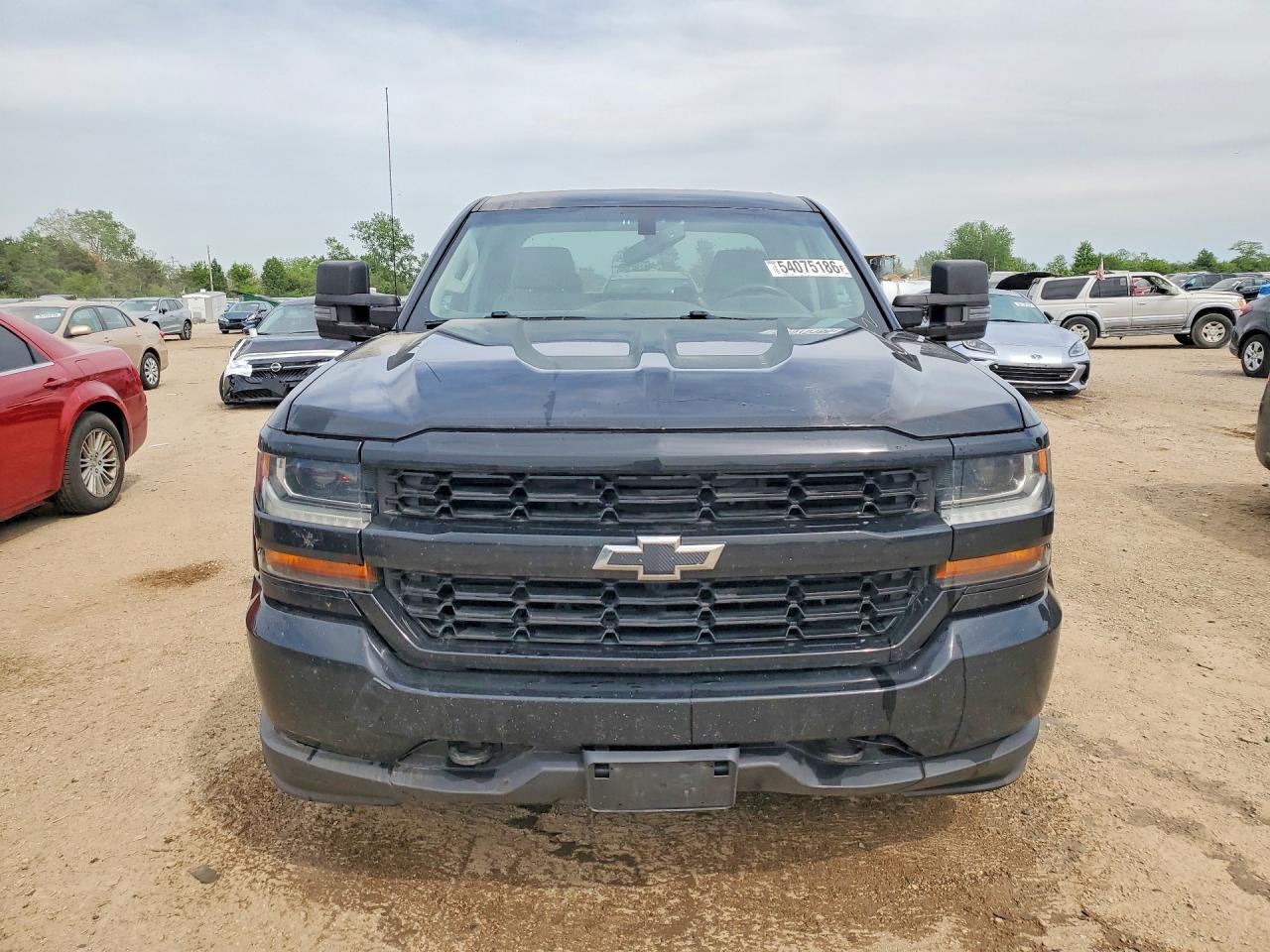2017 Chevrolet Silverado K1500 Custom Black vin: 1GCVKPEC9HZ401291