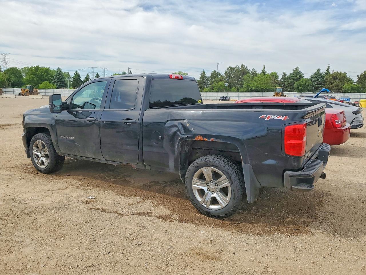 2017 Chevrolet Silverado K1500 Custom Black vin: 1GCVKPEC9HZ401291