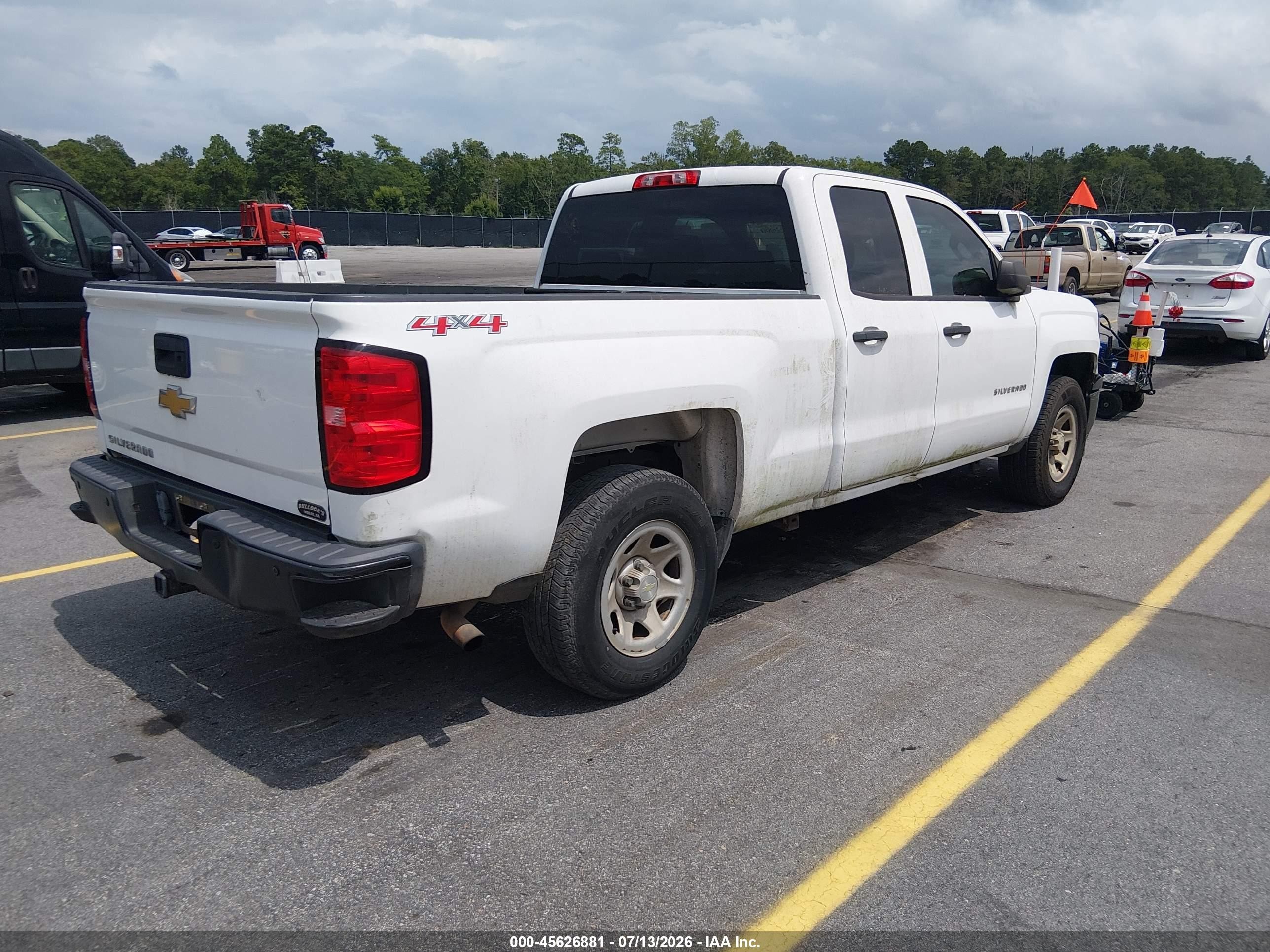 2014 Chevrolet Silverado 1500 Work Truck White vin: 1GCVKPECXEZ310123