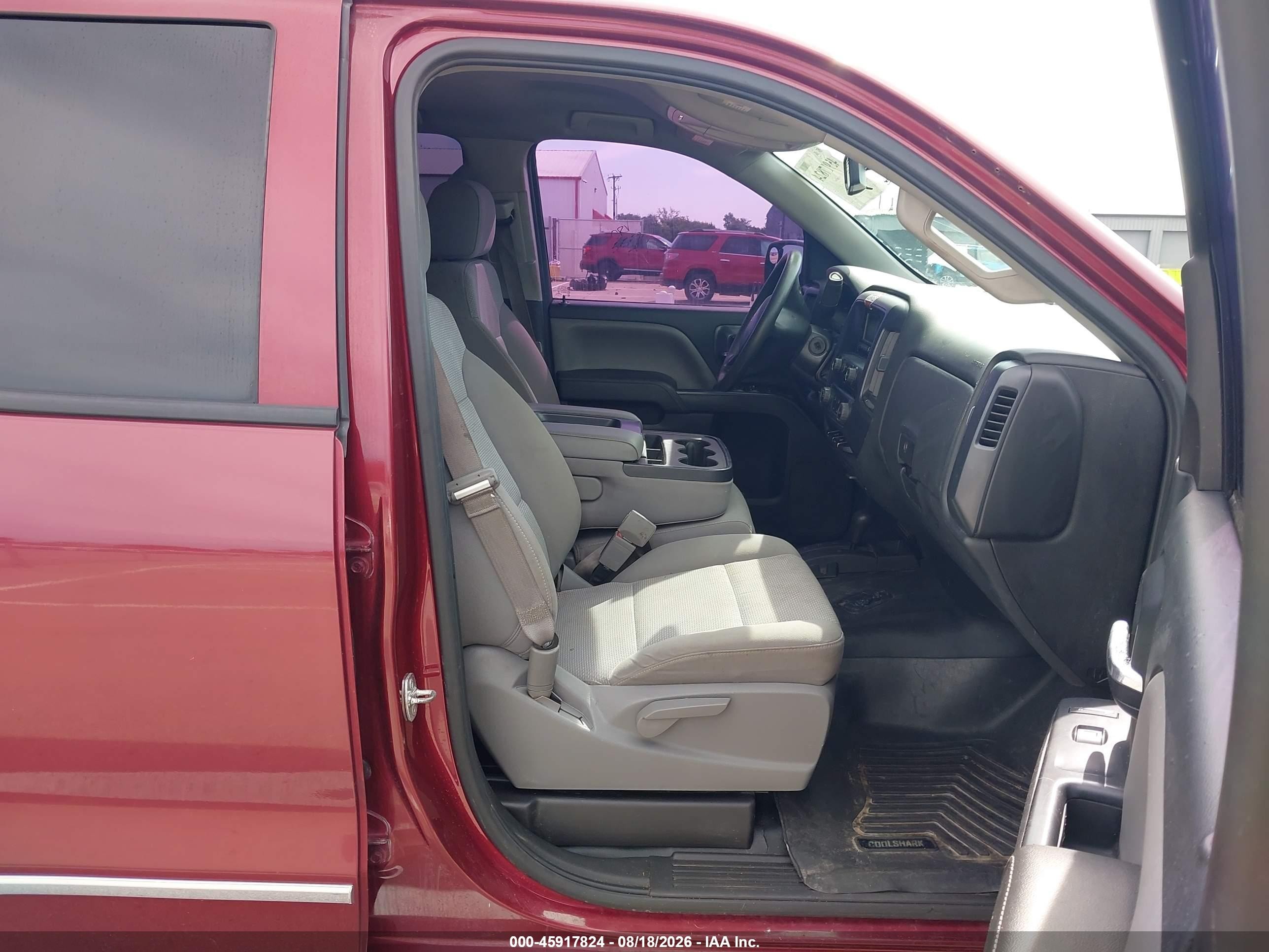 2015 Chevrolet Silverado 1500 Ls Red vin: 1GCVKPECXFZ394591