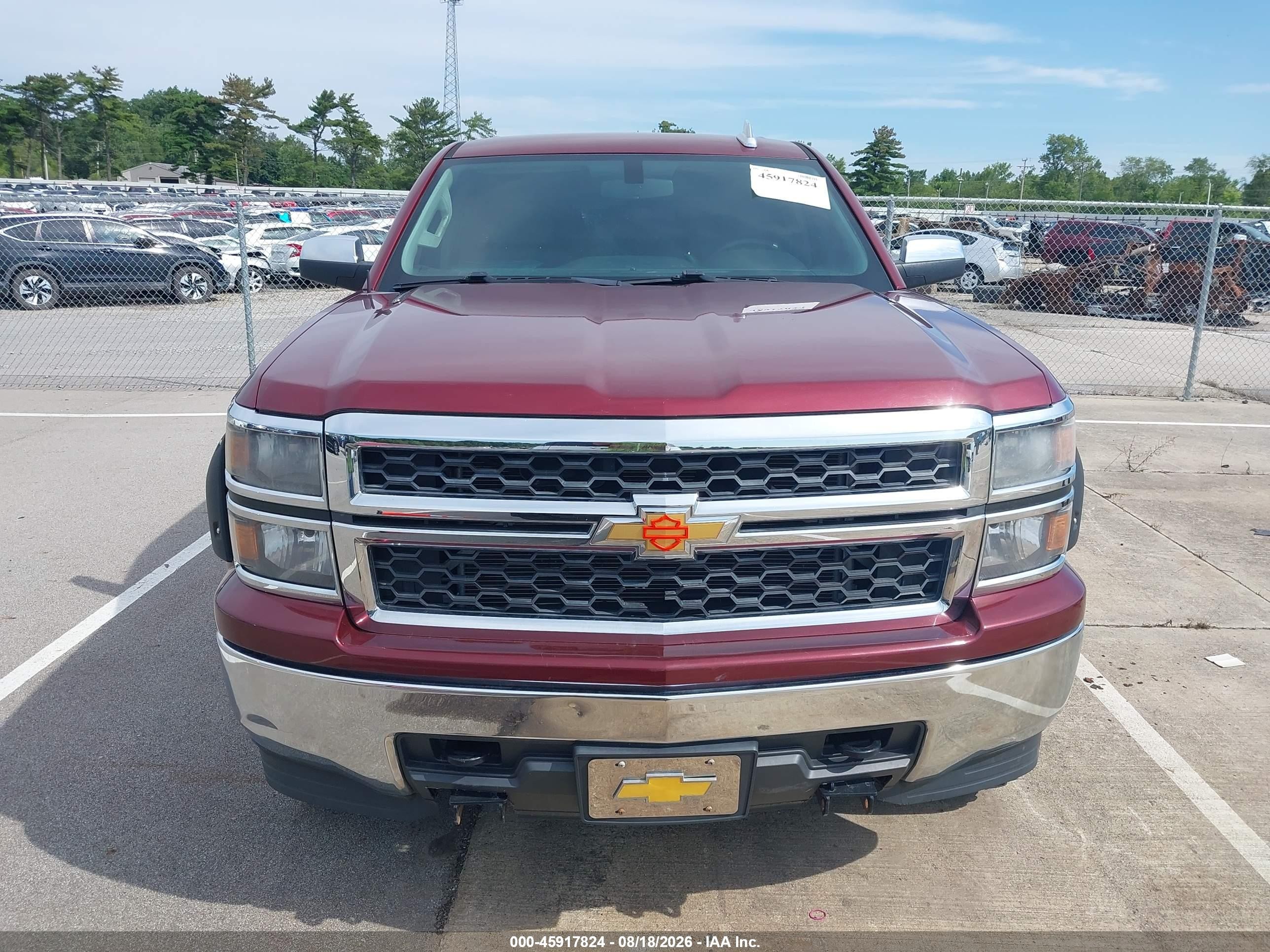 2015 Chevrolet Silverado 1500 Ls Red vin: 1GCVKPECXFZ394591