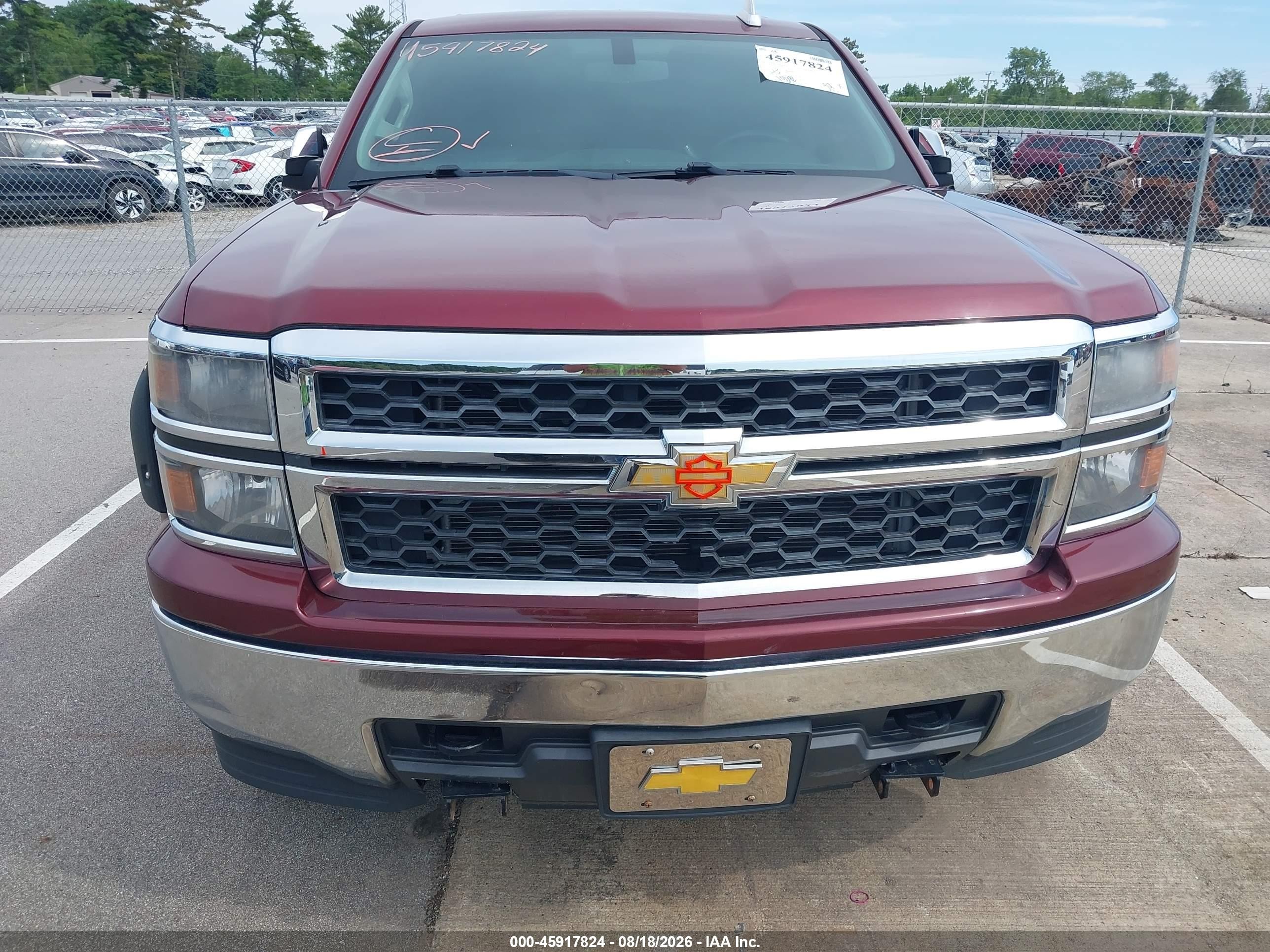 2015 Chevrolet Silverado 1500 Ls Red vin: 1GCVKPECXFZ394591