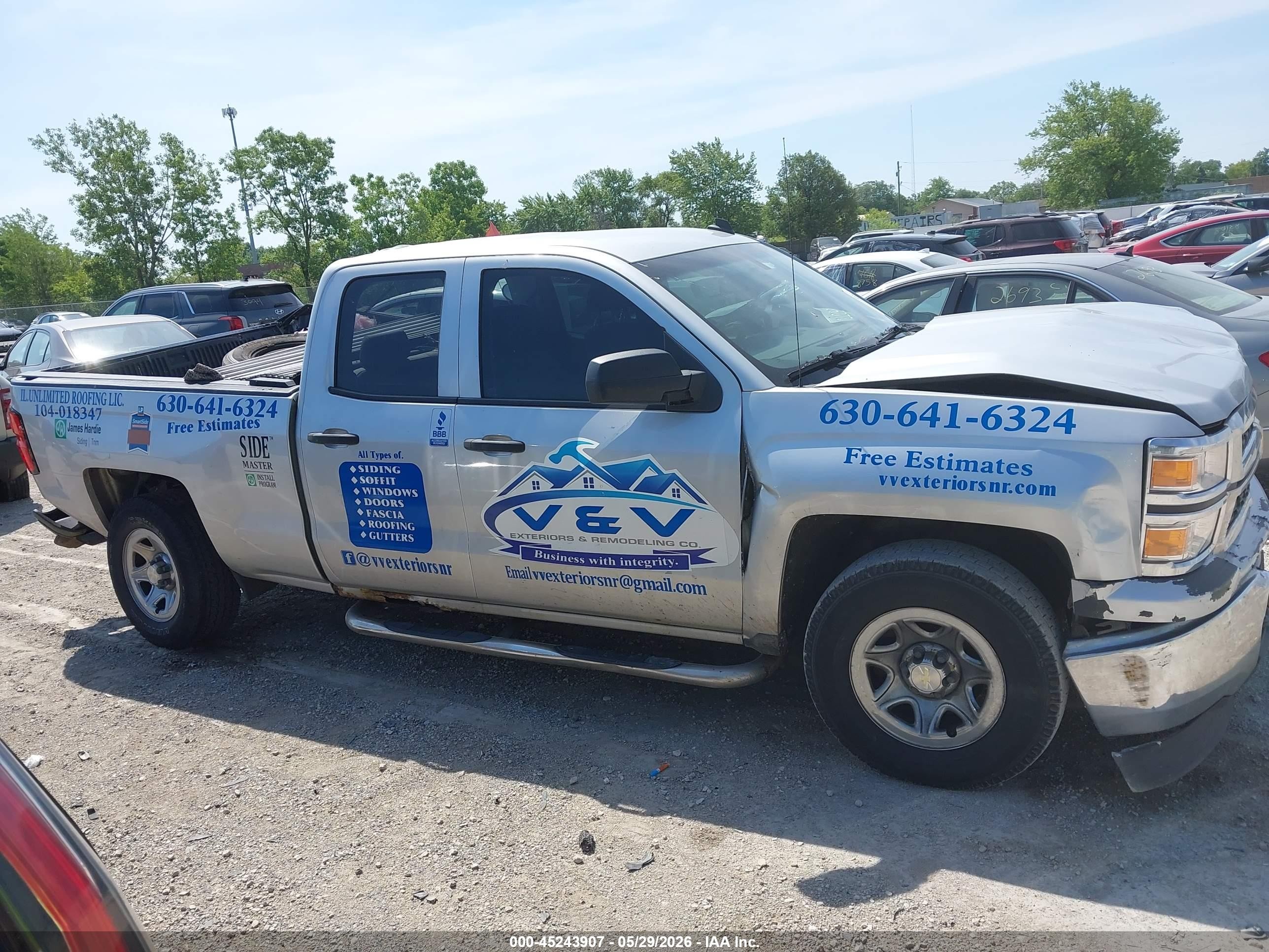 2014 Chevrolet Silverado 1500 Work Truck 2wt Silver vin: 1GCVKPEH0EZ143914