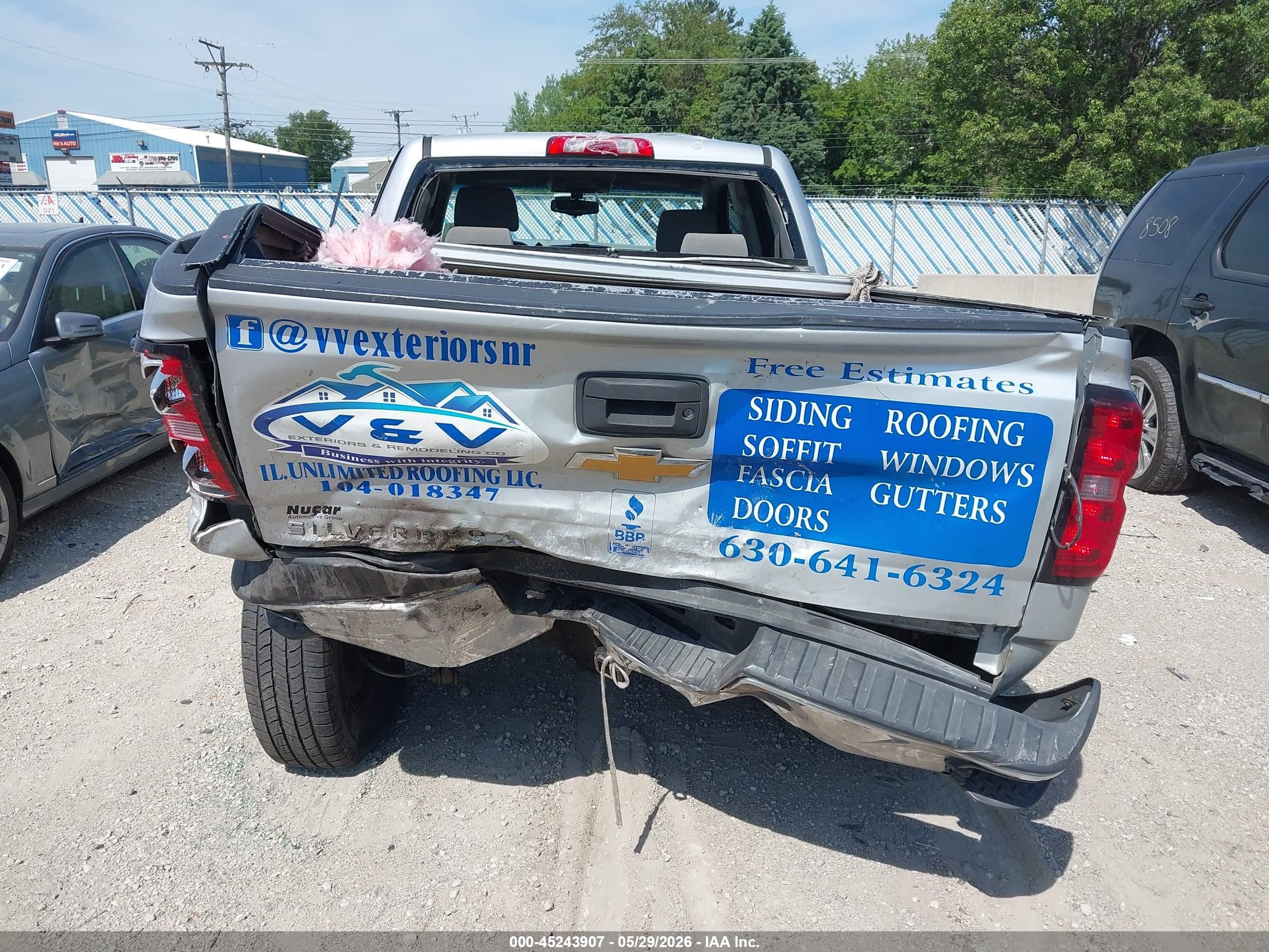 2014 Chevrolet Silverado 1500 Work Truck 2wt Silver vin: 1GCVKPEH0EZ143914