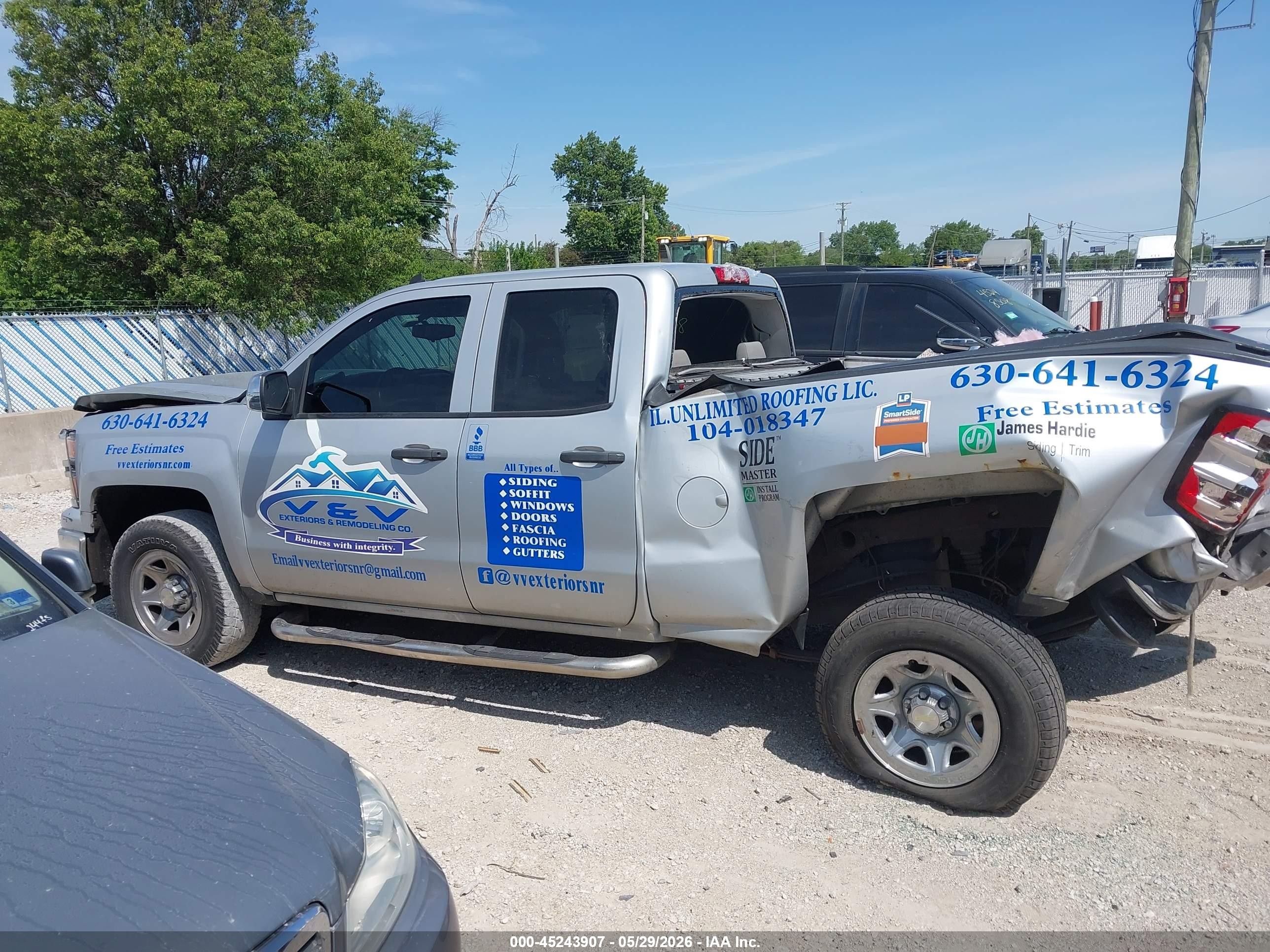 2014 Chevrolet Silverado 1500 Work Truck 2wt Silver vin: 1GCVKPEH0EZ143914