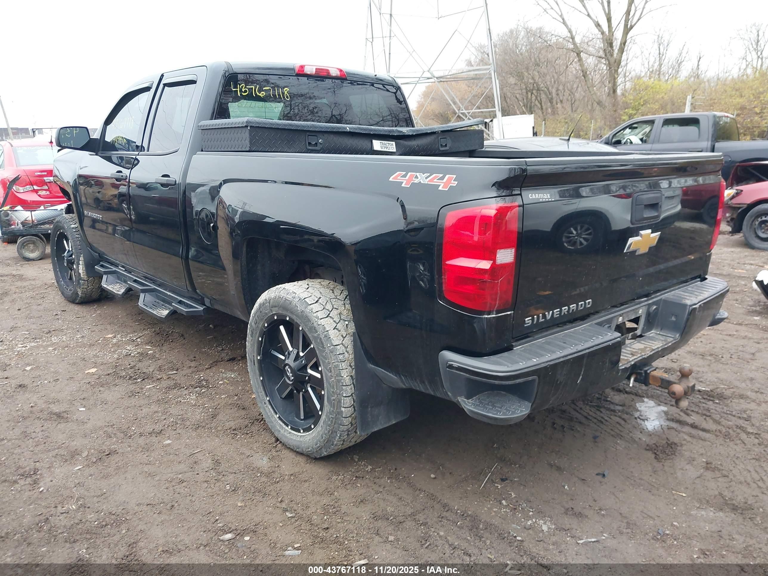 2016 Chevrolet Silverado 1500 Custom Black vin: 1GCVKPEH0GZ186488