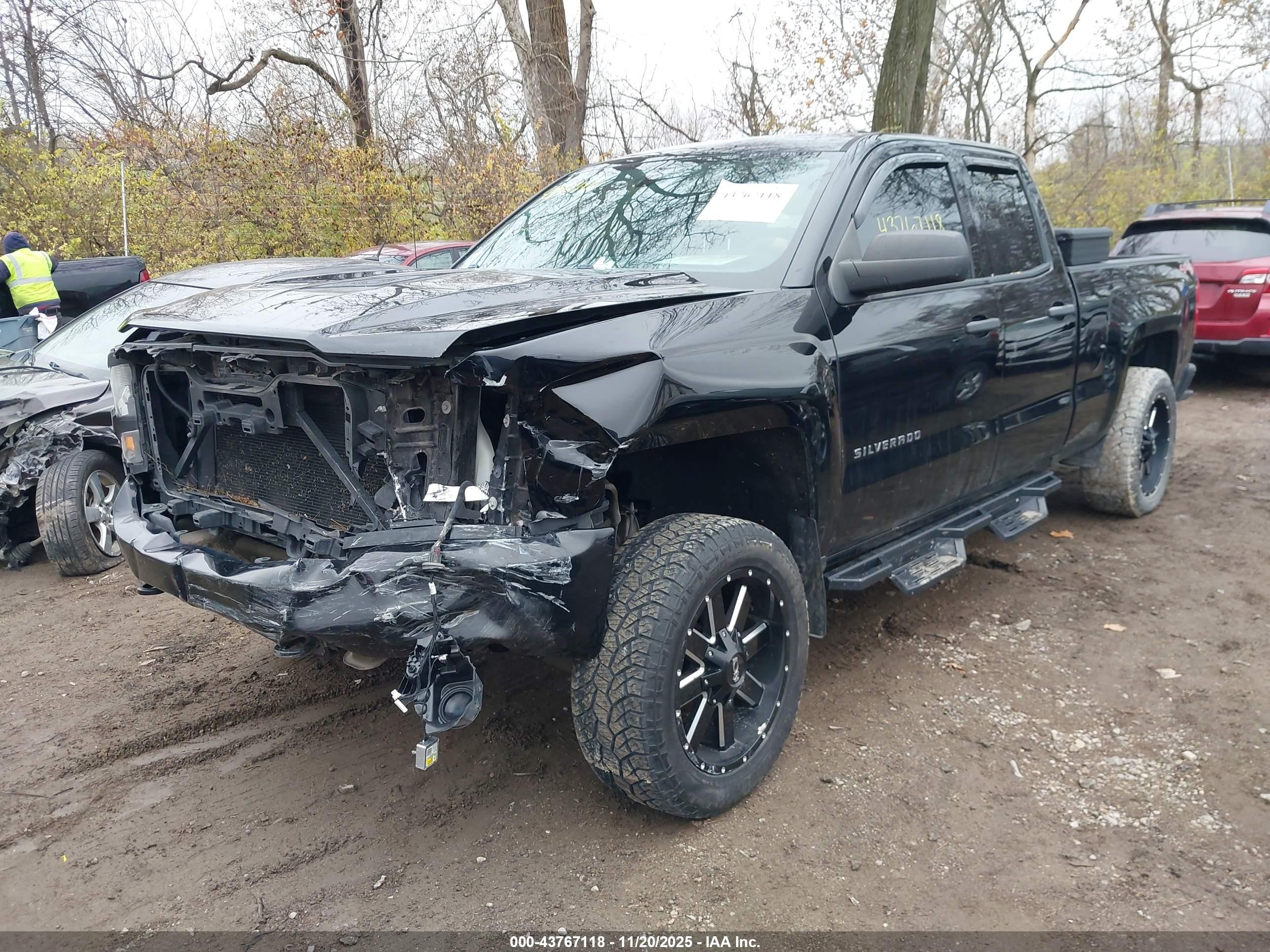 2016 Chevrolet Silverado 1500 Custom Black vin: 1GCVKPEH0GZ186488