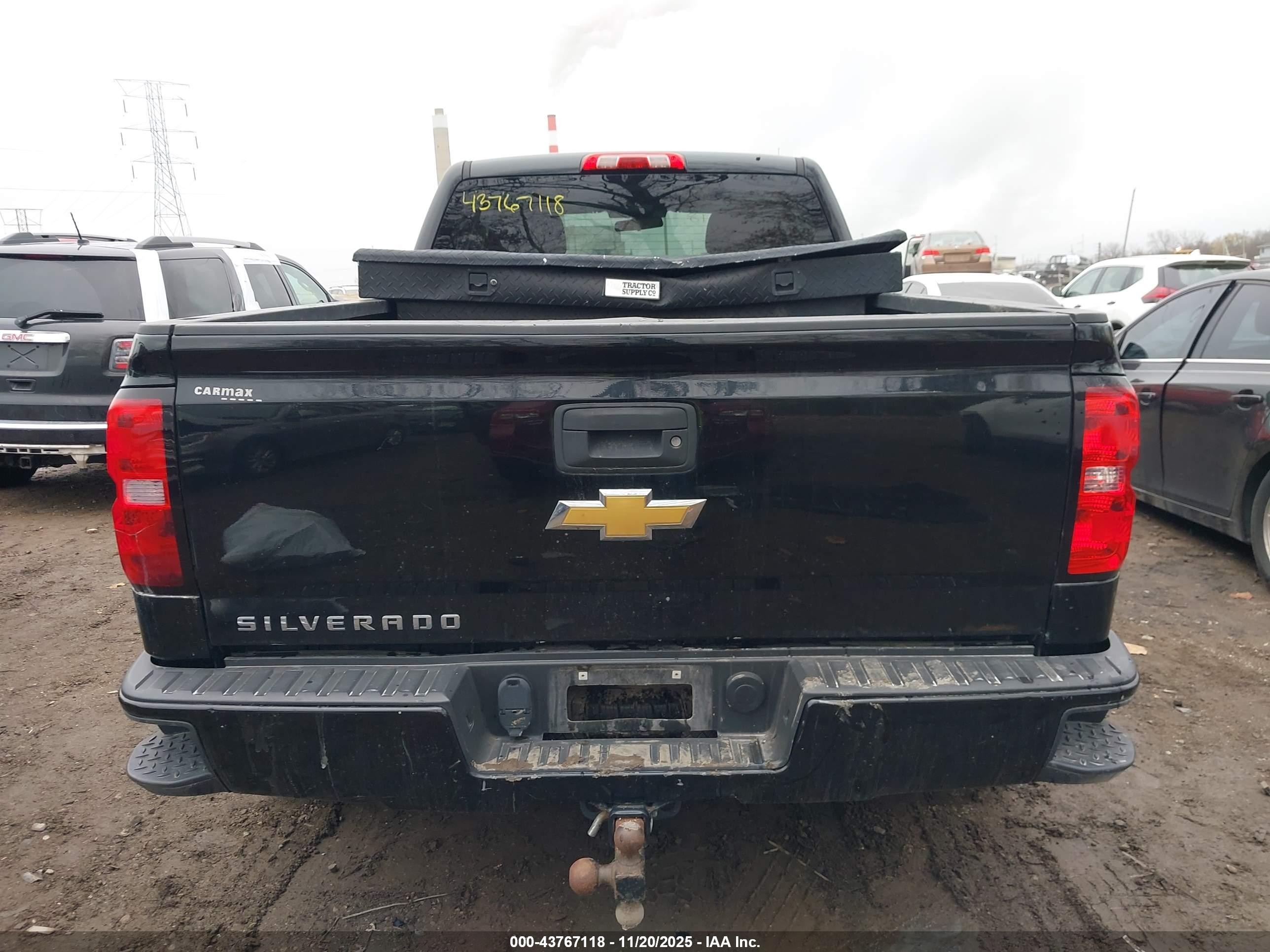 2016 Chevrolet Silverado 1500 Custom Black vin: 1GCVKPEH0GZ186488