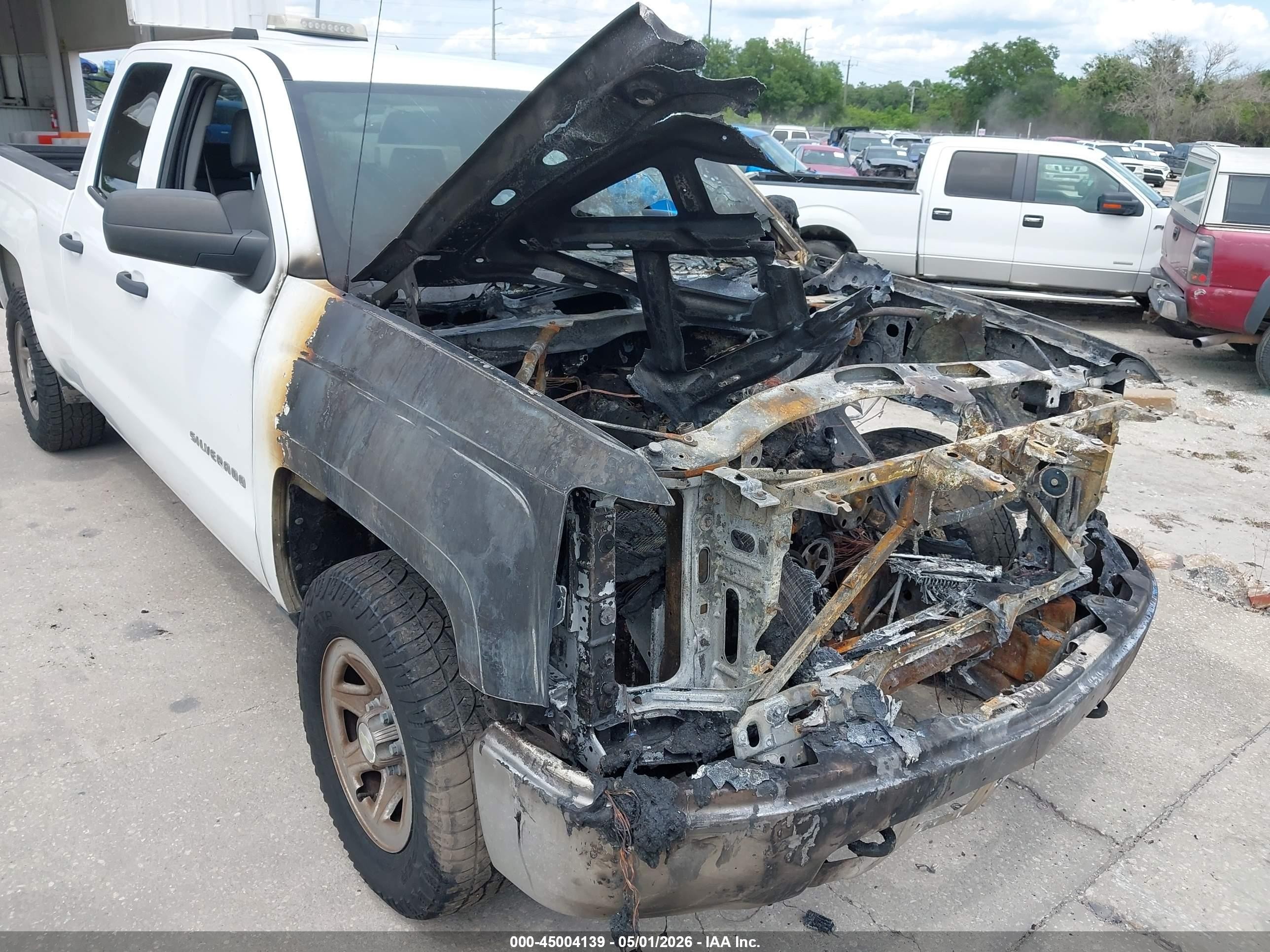 2015 Chevrolet Silverado 1500 Ls White vin: 1GCVKPEH1FZ241397