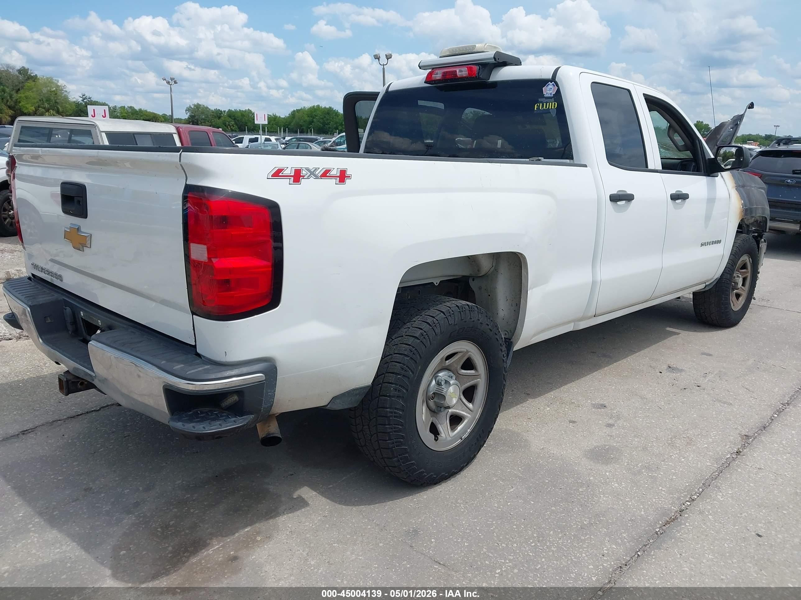 2015 Chevrolet Silverado 1500 Ls White vin: 1GCVKPEH1FZ241397
