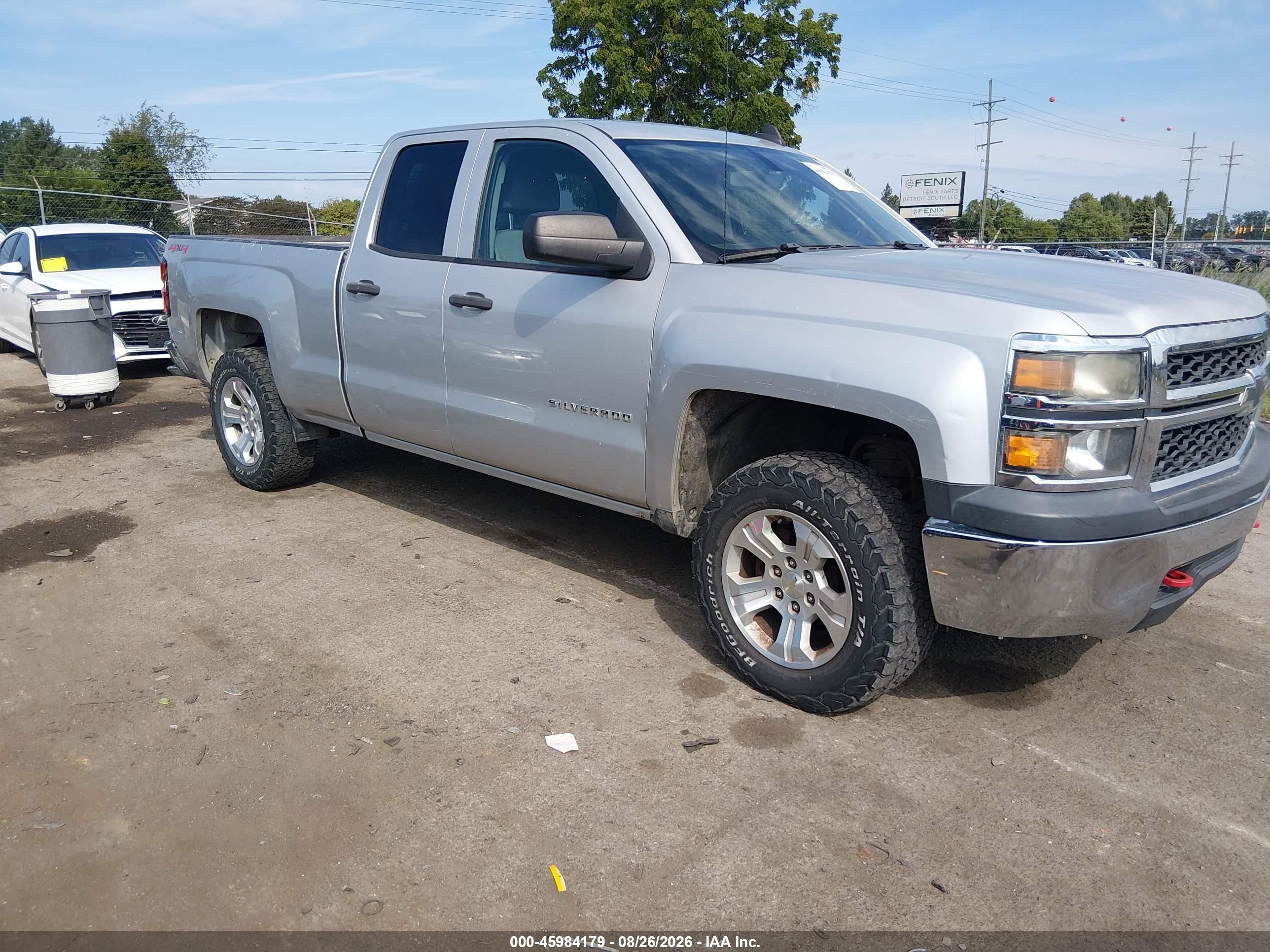 2015 Chevrolet Silverado 1500 Ls Silver vin: 1GCVKPEH2FZ444444