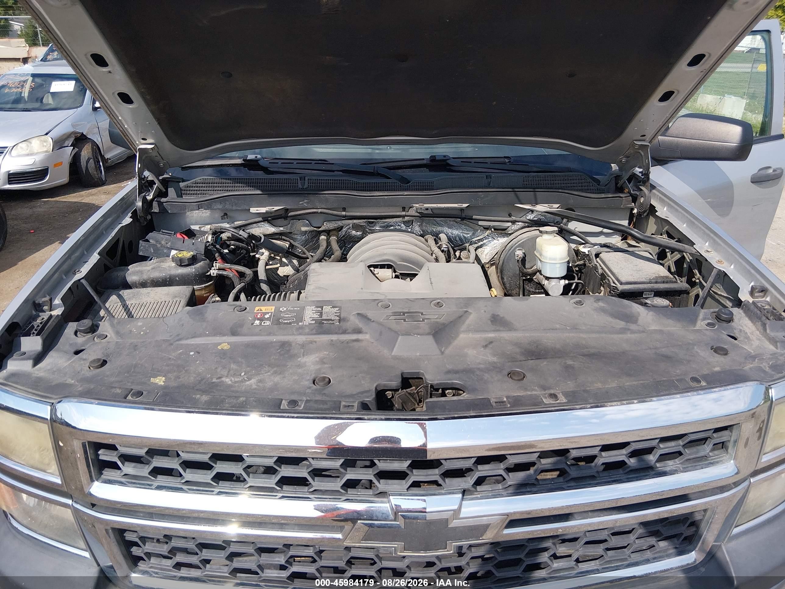 2015 Chevrolet Silverado 1500 Ls Серебряный vin: 1GCVKPEH2FZ444444