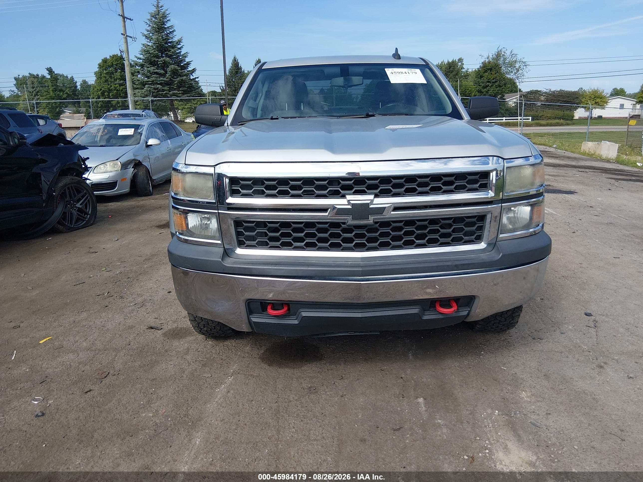 2015 Chevrolet Silverado 1500 Ls Серебряный vin: 1GCVKPEH2FZ444444