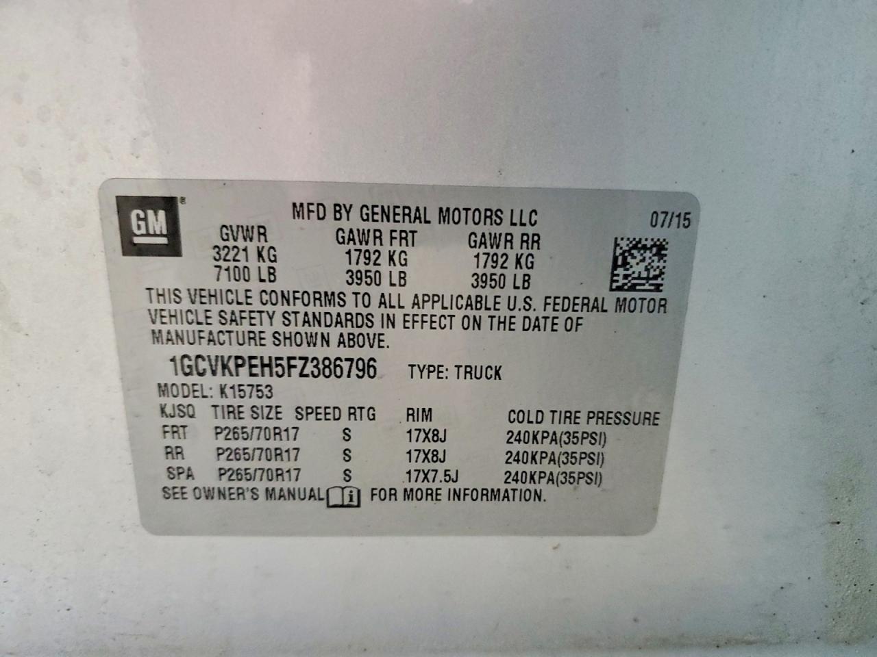 2015 Chevrolet Silverado K1500 Silver vin: 1GCVKPEH5FZ386796