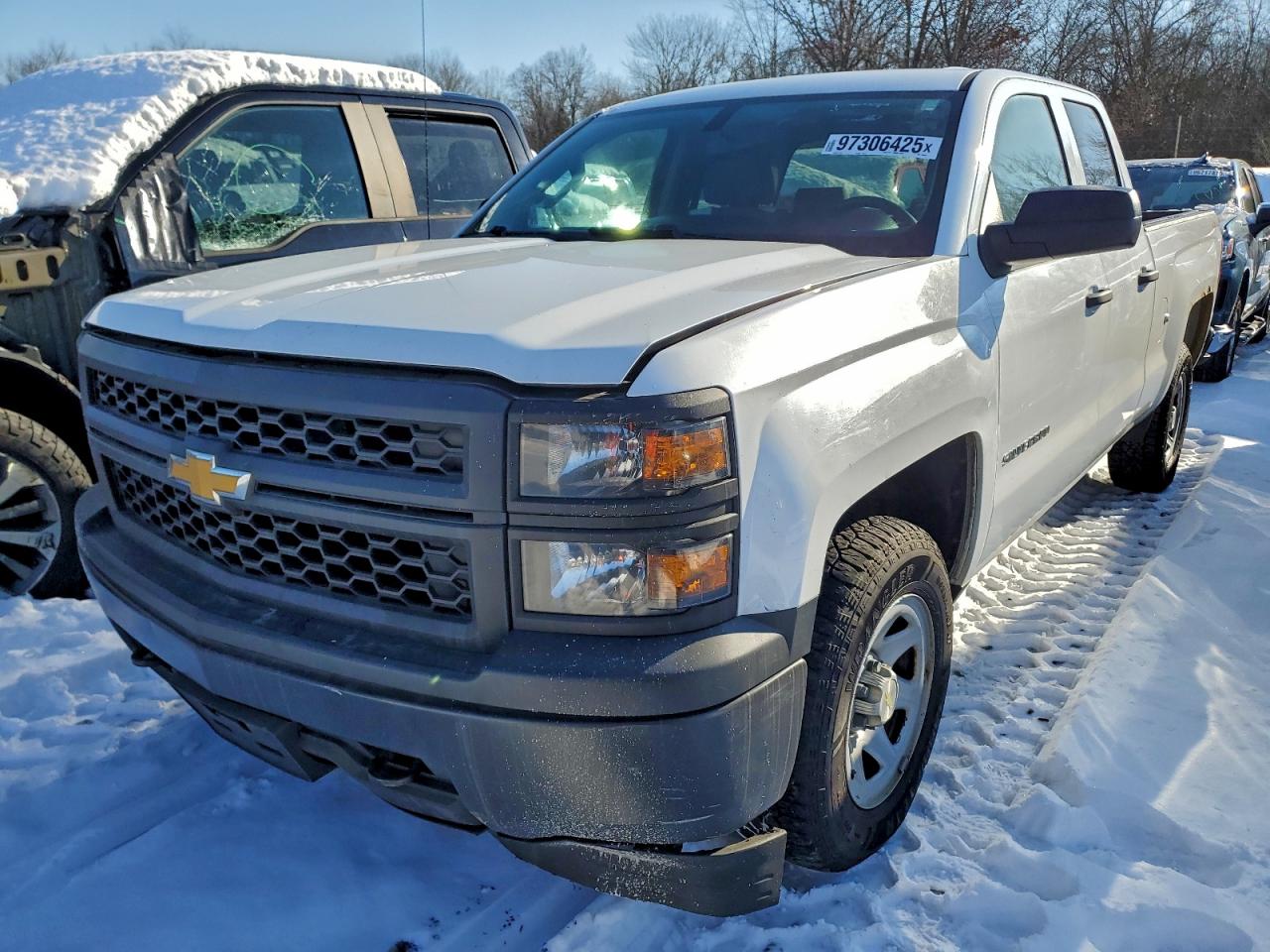 2014 Chevrolet Silverado K1500 White vin: 1GCVKPEH7EZ120002