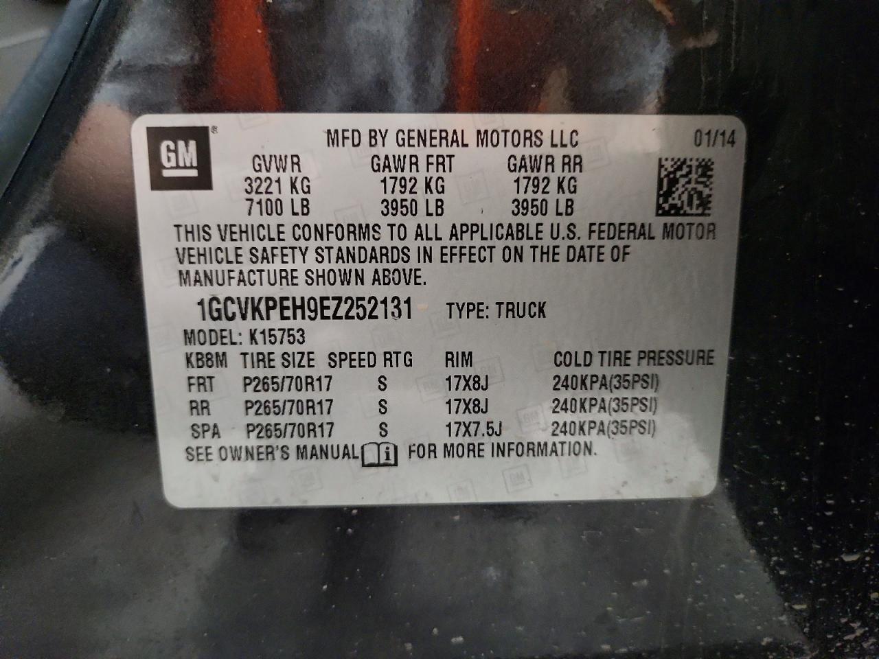 2014 Chevrolet Silverado K1500 Black vin: 1GCVKPEH9EZ252131