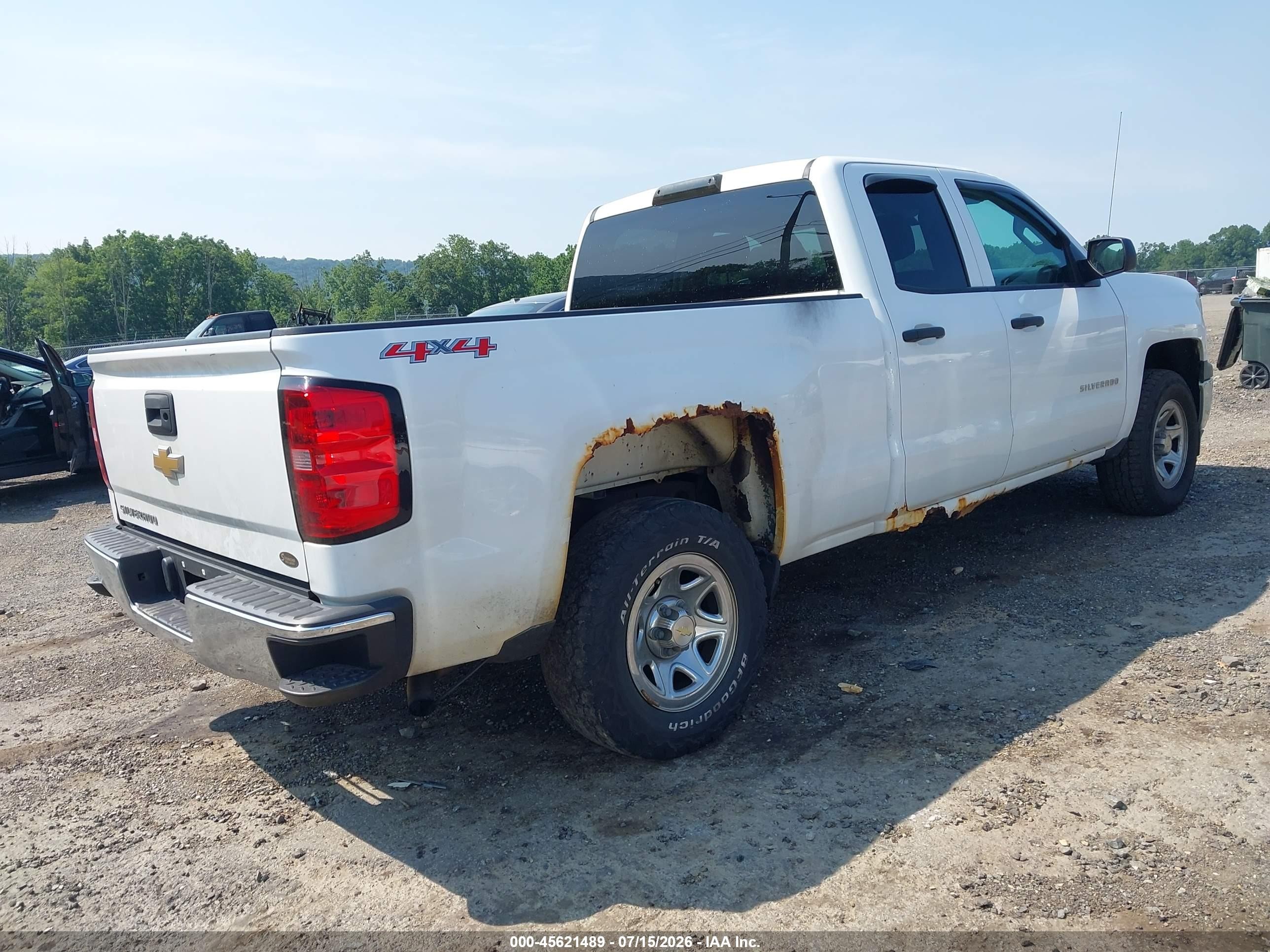 2014 Chevrolet Silverado 1500 Work Truck White vin: 1GCVKPEH9EZ398710