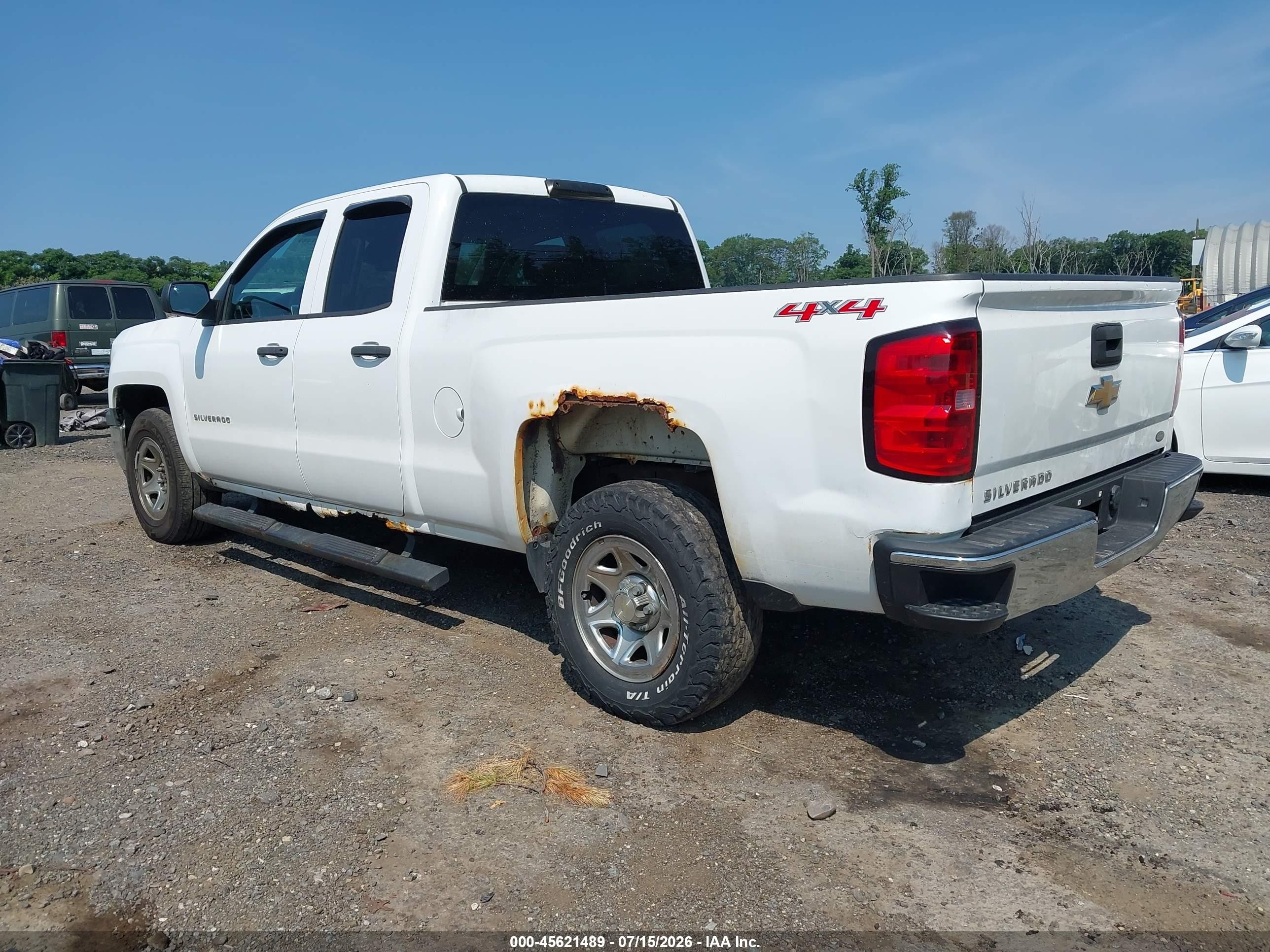 2014 Chevrolet Silverado 1500 Work Truck White vin: 1GCVKPEH9EZ398710
