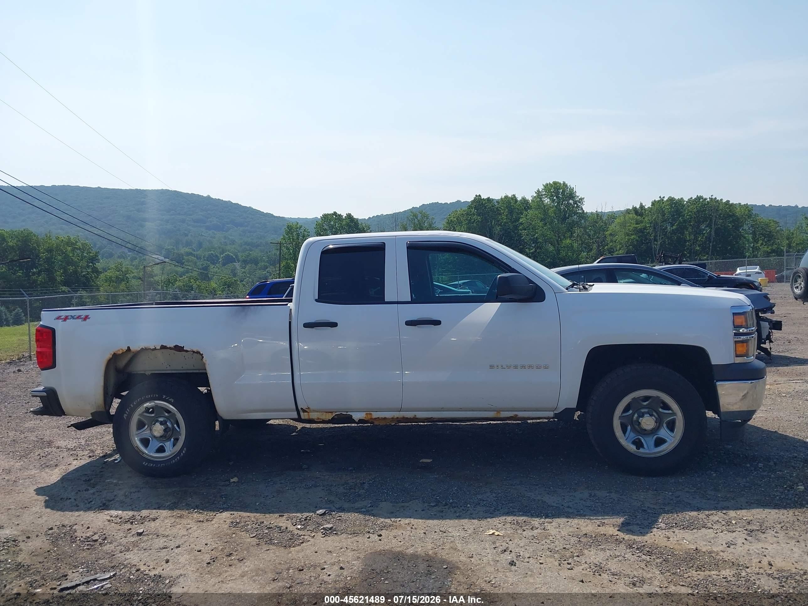 2014 Chevrolet Silverado 1500 Work Truck White vin: 1GCVKPEH9EZ398710
