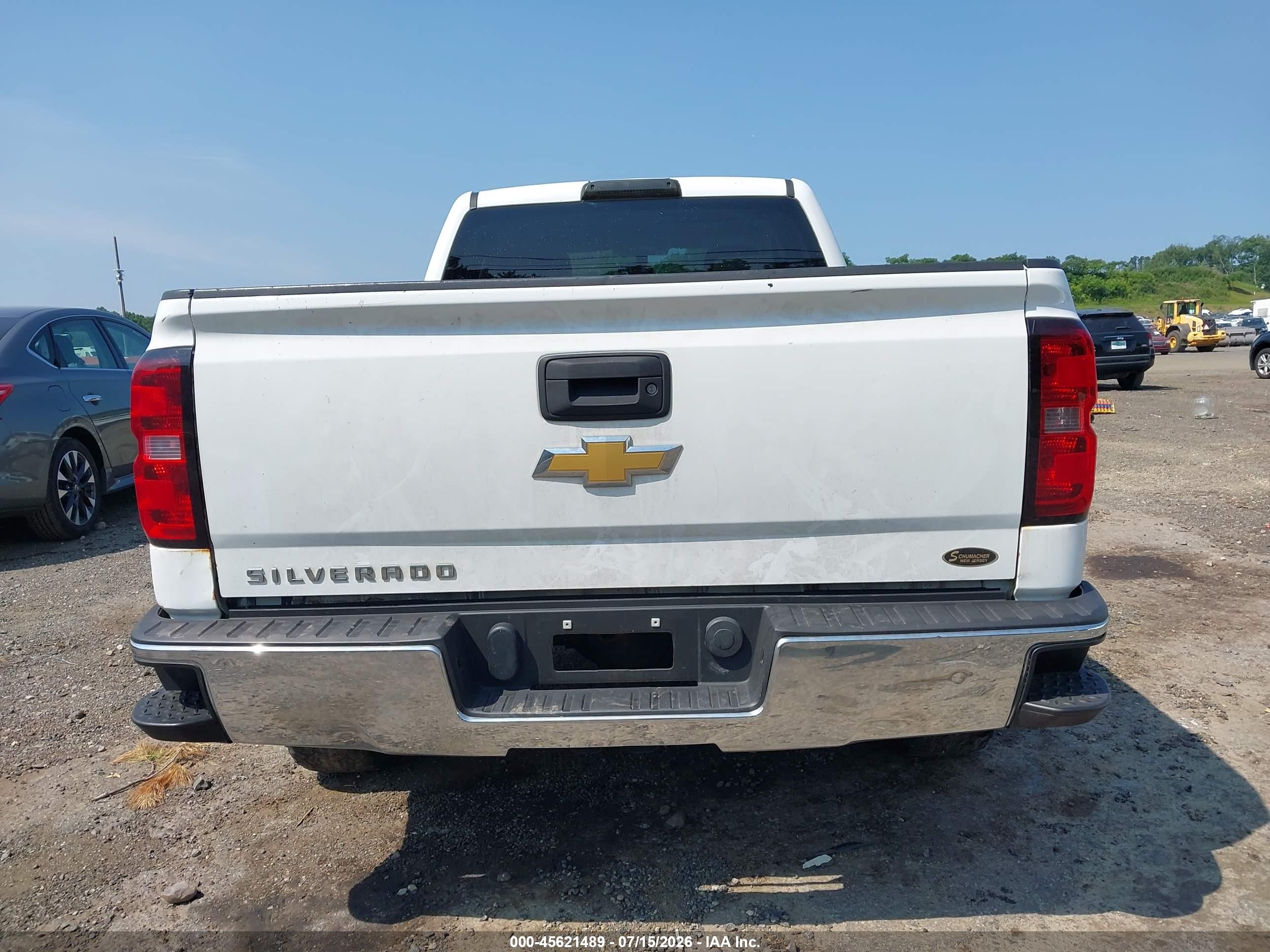 2014 Chevrolet Silverado 1500 Work Truck White vin: 1GCVKPEH9EZ398710
