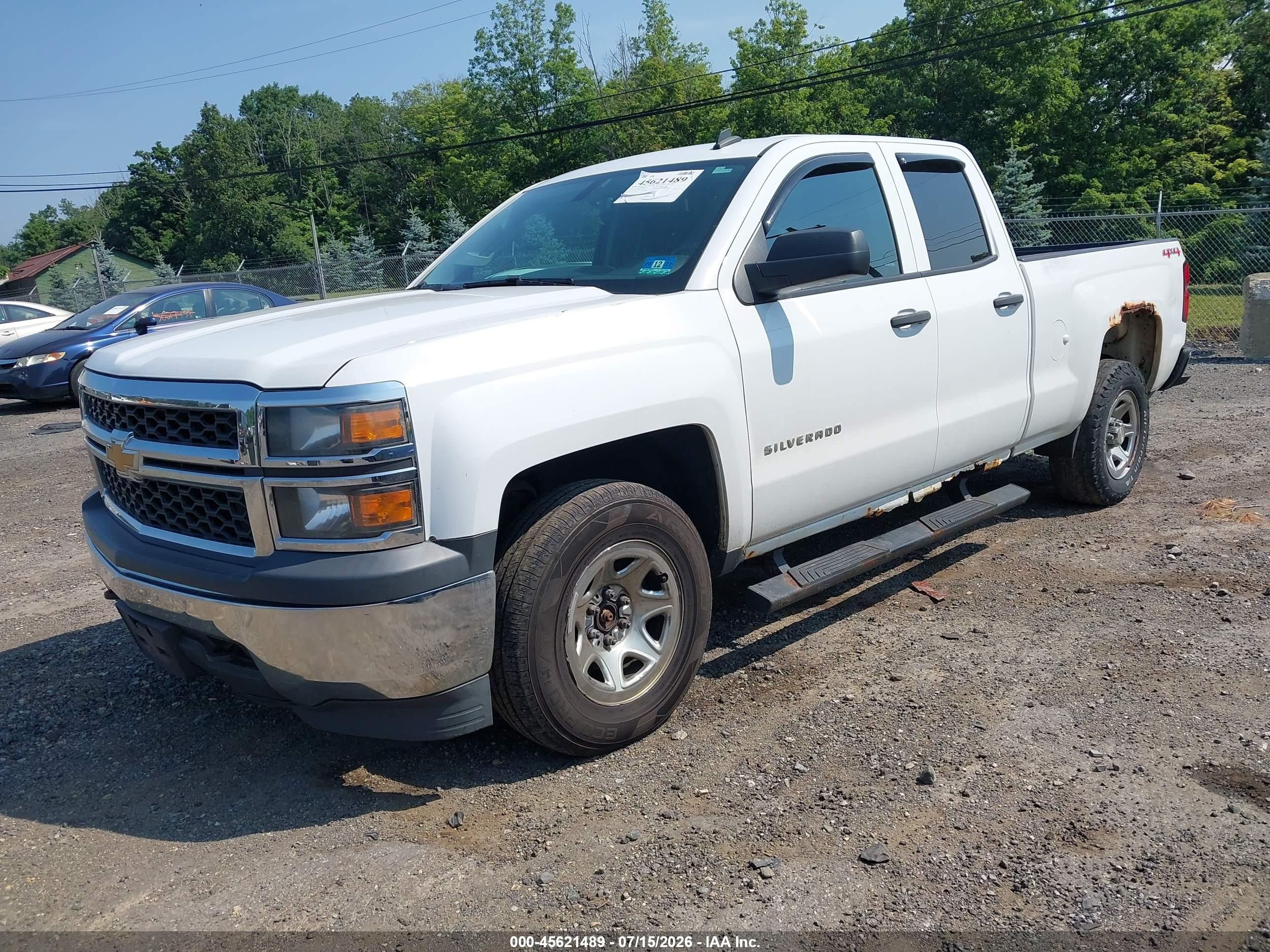 2014 Chevrolet Silverado 1500 Work Truck White vin: 1GCVKPEH9EZ398710