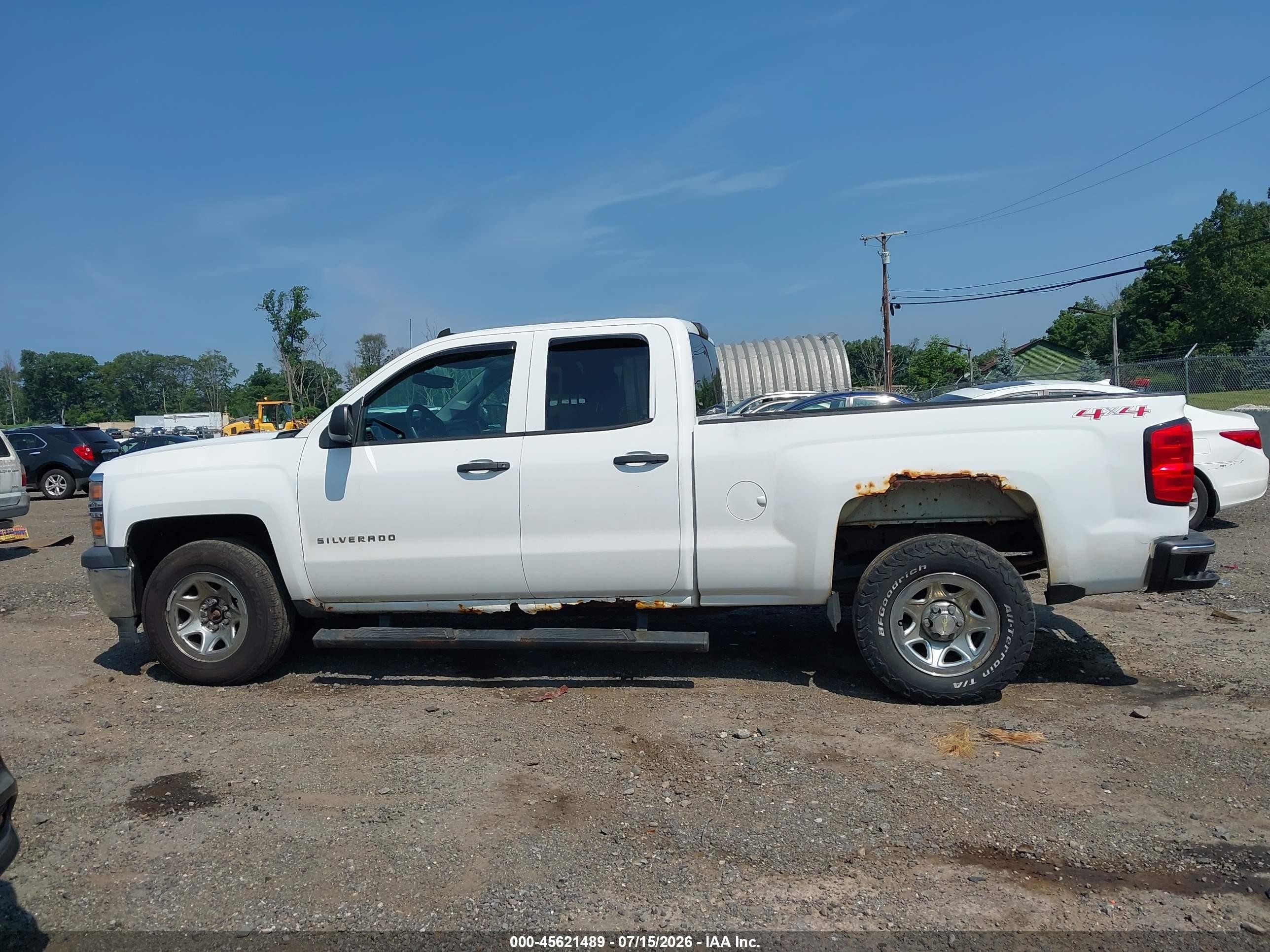 2014 Chevrolet Silverado 1500 Work Truck White vin: 1GCVKPEH9EZ398710