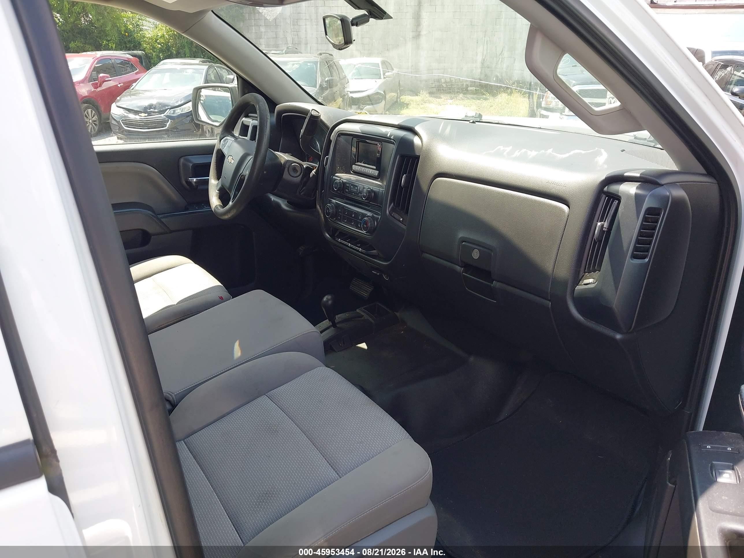2015 Chevrolet Silverado 1500 Ls White vin: 1GCVKPEH9FZ237713
