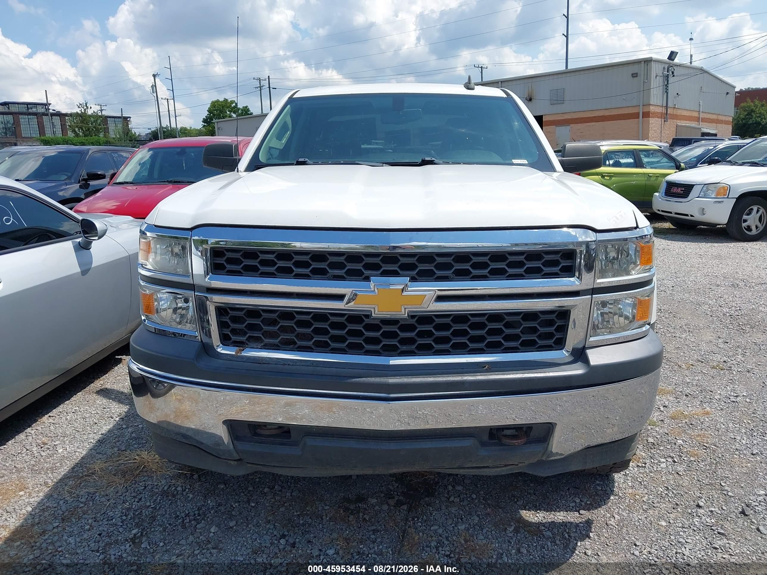 2015 Chevrolet Silverado 1500 Ls White vin: 1GCVKPEH9FZ237713