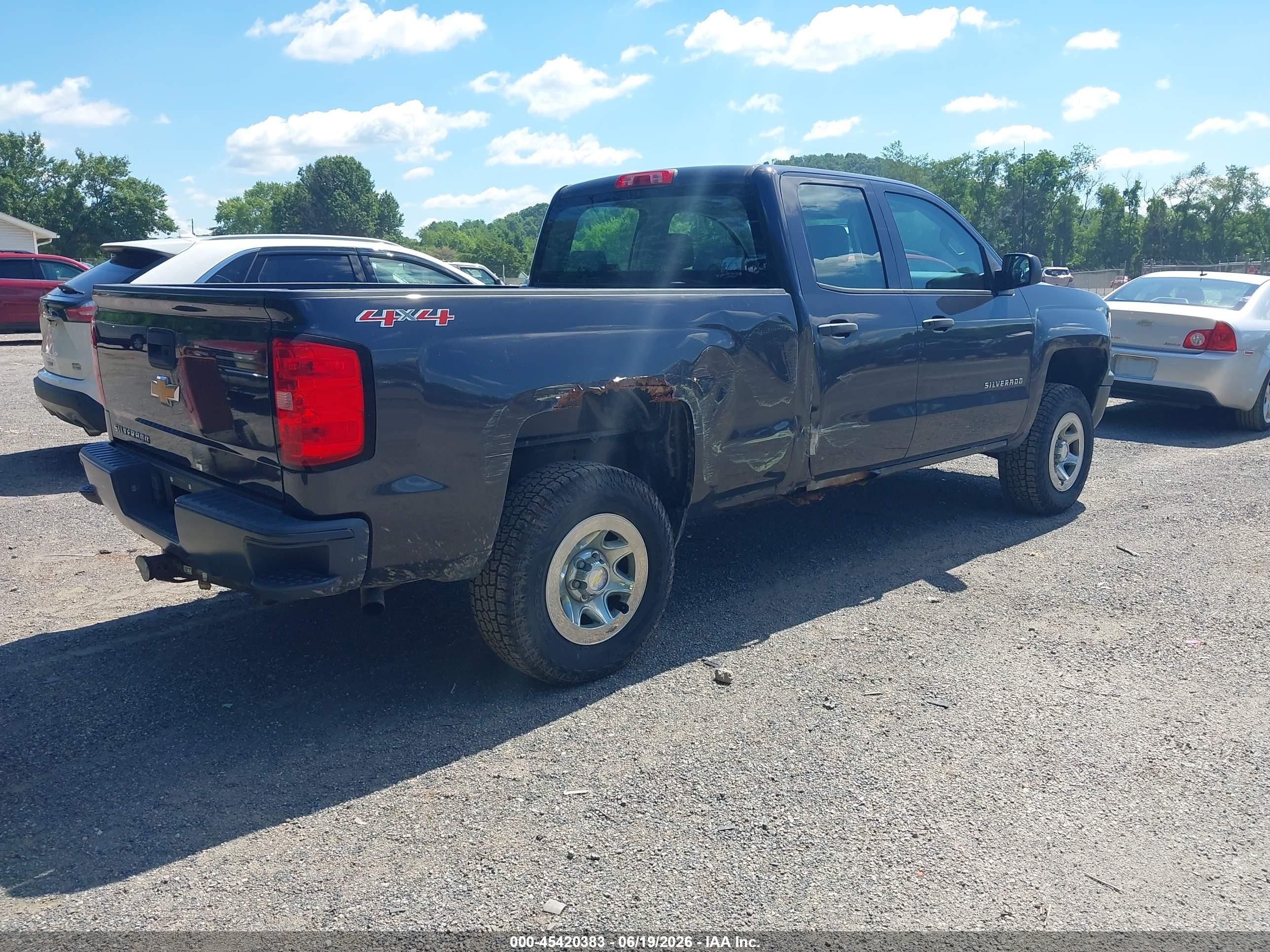 2015 Chevrolet Silverado 1500 Work Truck Black vin: 1GCVKPEH9FZ281906
