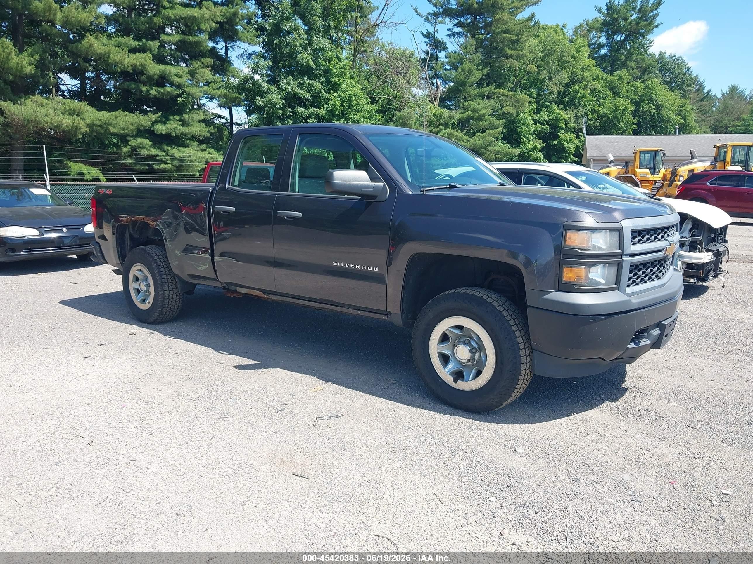 2015 Chevrolet Silverado 1500 Work Truck Black vin: 1GCVKPEH9FZ281906