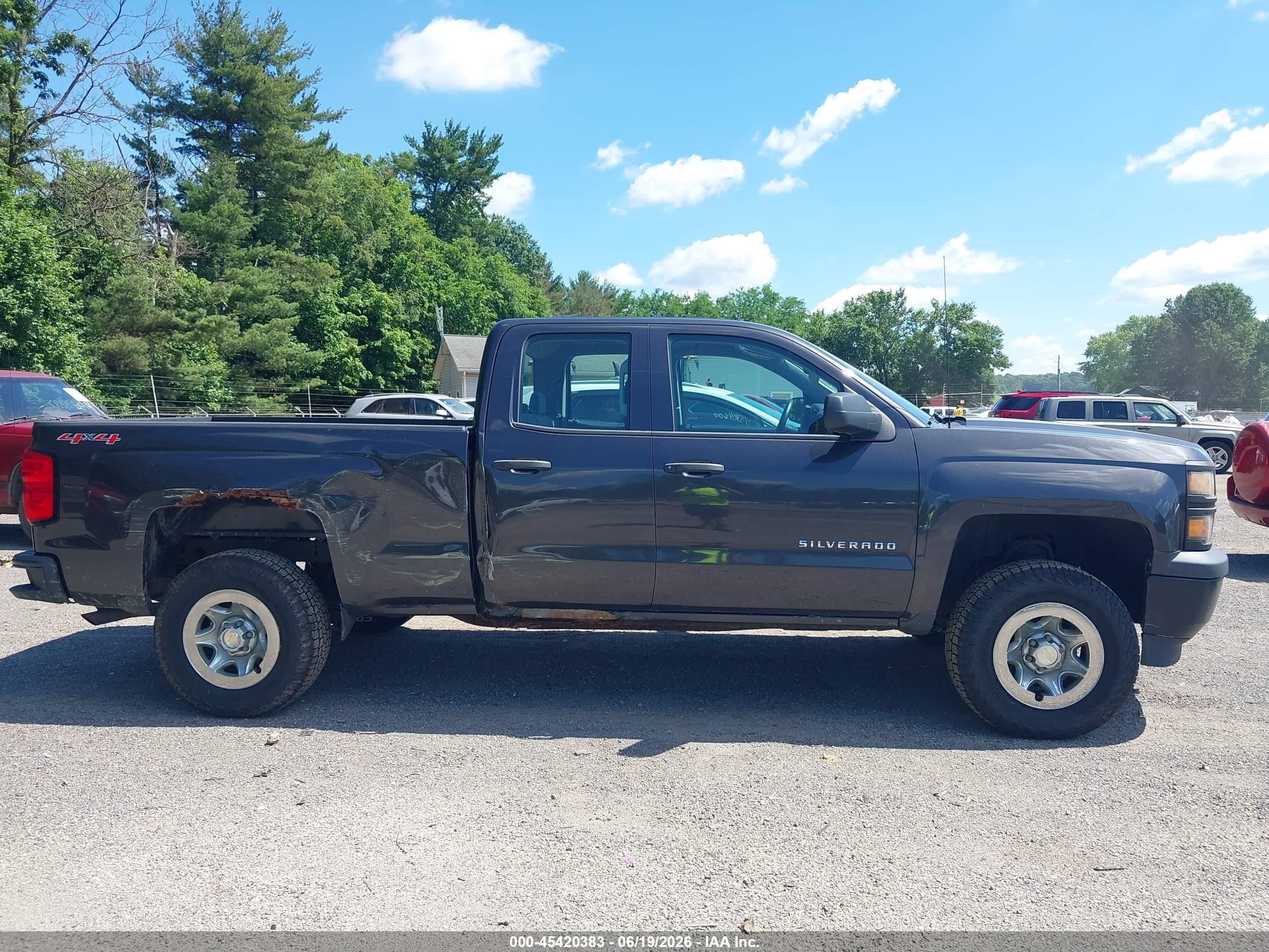 2015 Chevrolet Silverado 1500 Work Truck Black vin: 1GCVKPEH9FZ281906