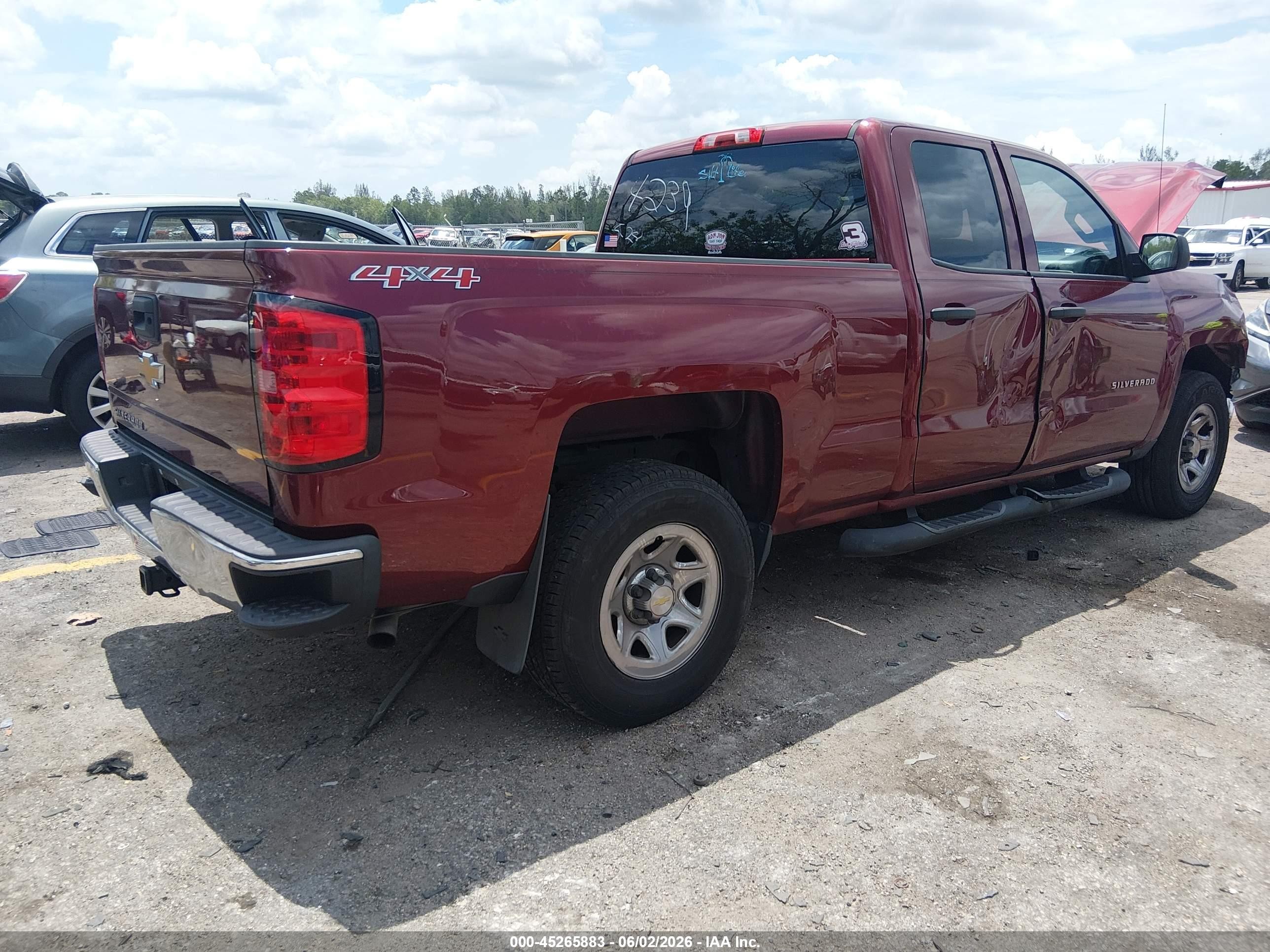 2014 Chevrolet Silverado 1500 Work Truck 2wt Красный vin: 1GCVKPEHXEZ154239