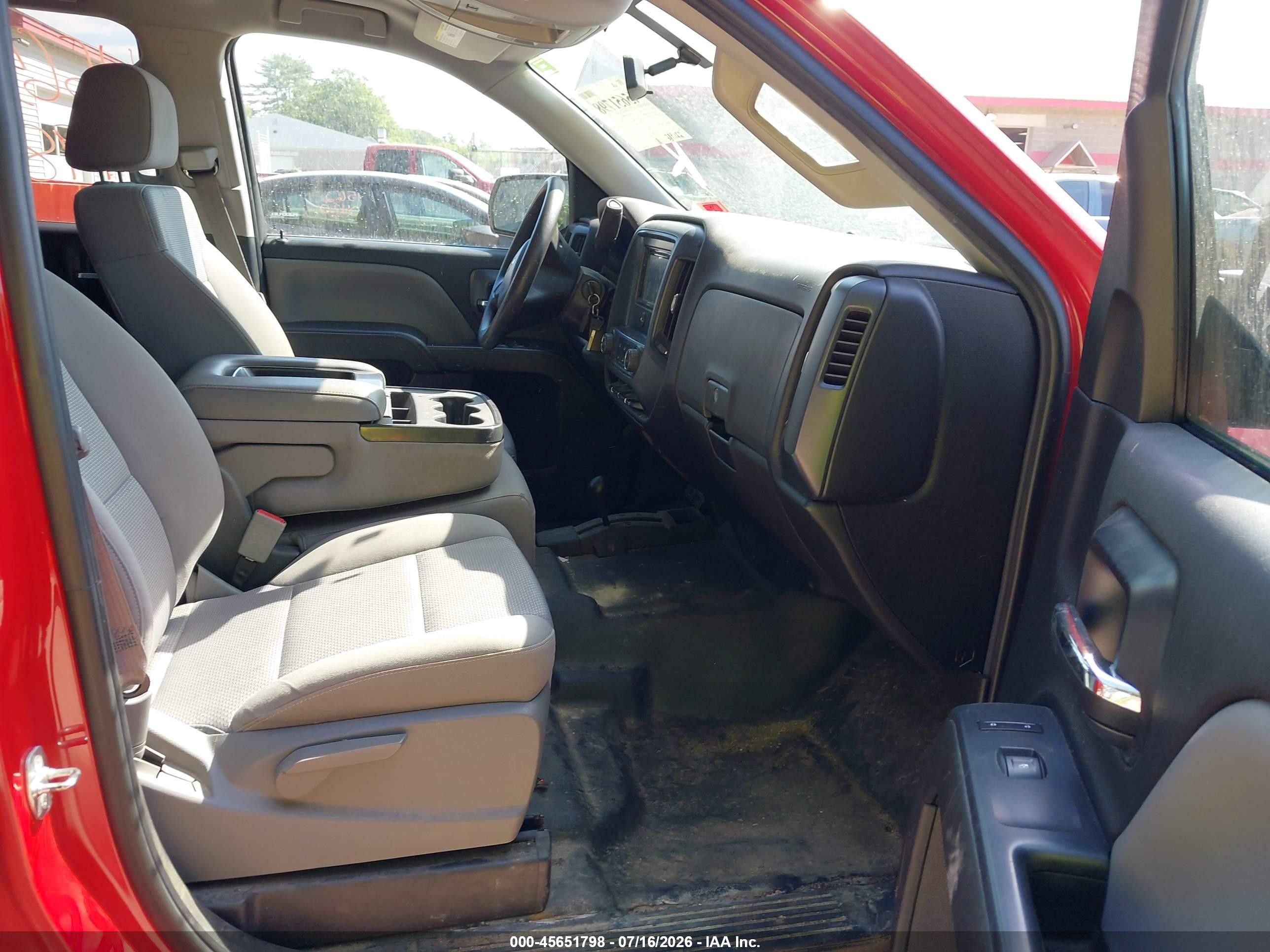 2014 Chevrolet Silverado 1500 Work Truck Red vin: 1GCVKPEHXEZ402425